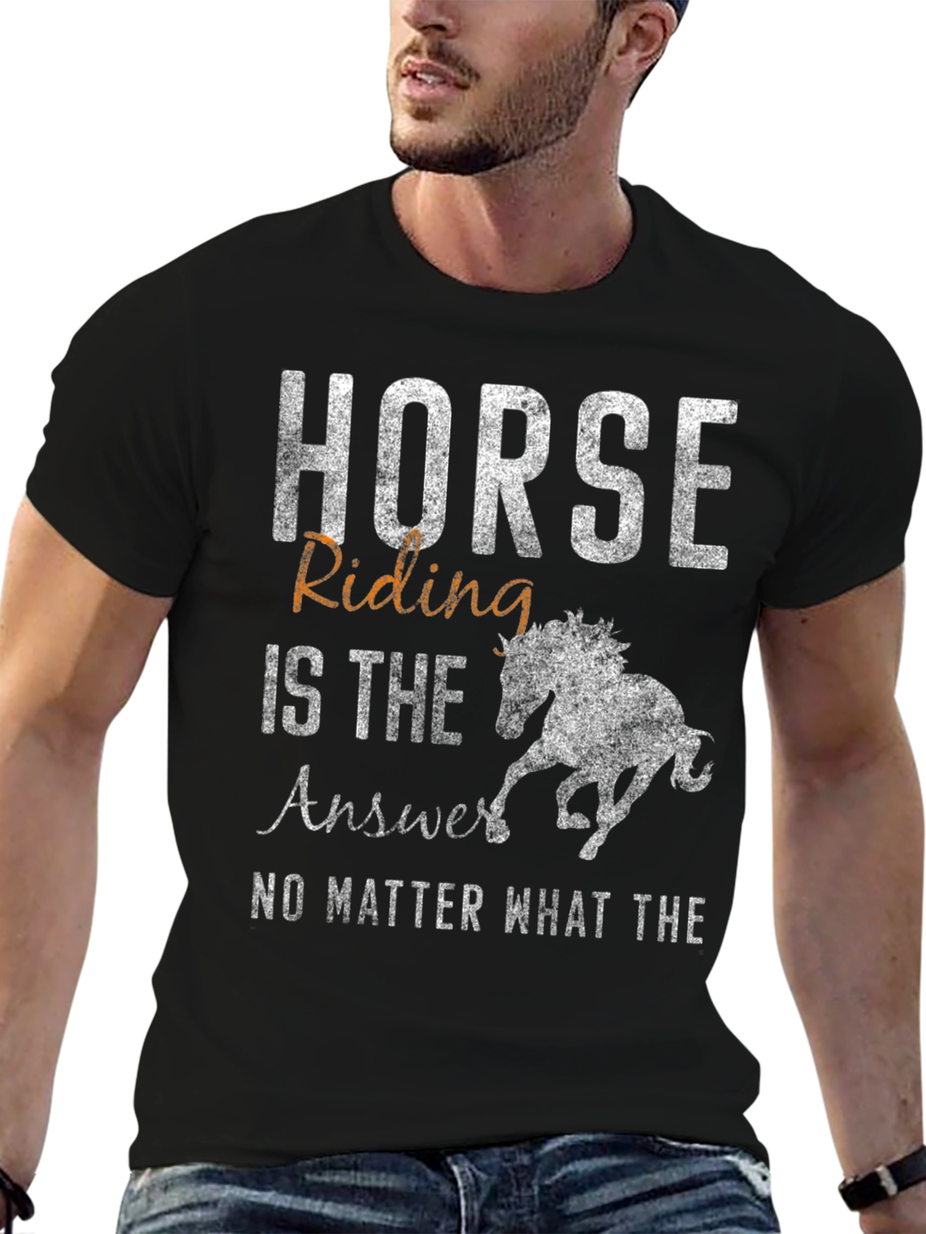 Horse Riding is the Answer T-Shirt