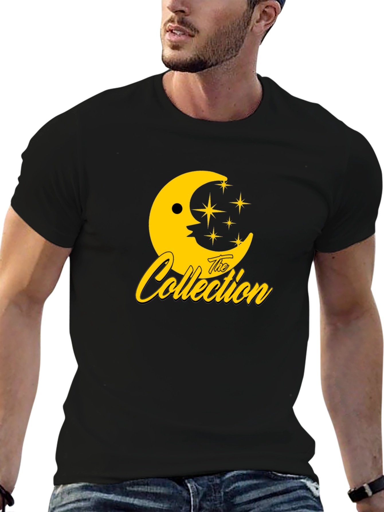 The Collection Moon & Stars Black Graphic Tee
