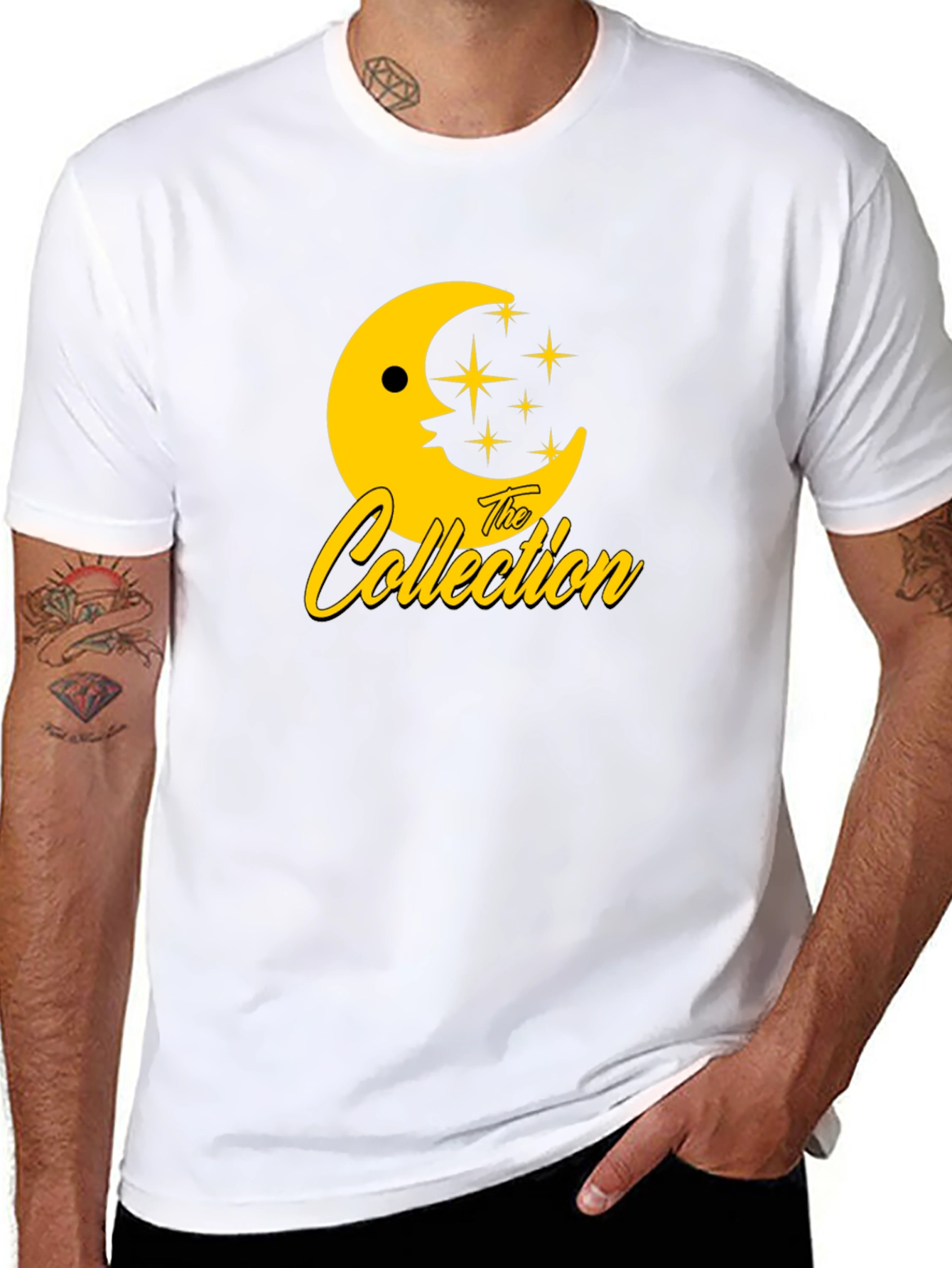 The Collection Moon & Stars Black Graphic Tee