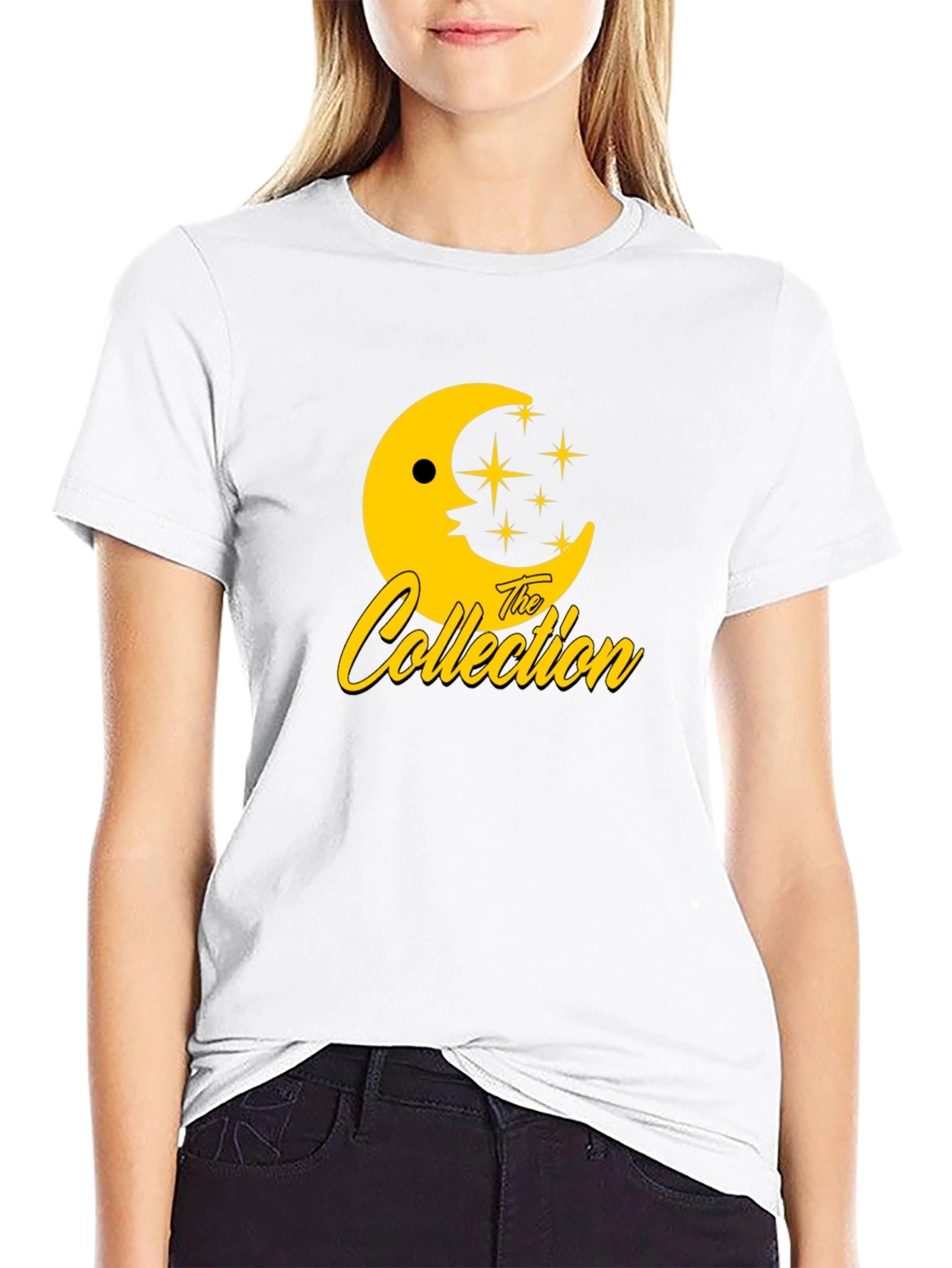 The Collection Moon & Stars Black Graphic Tee