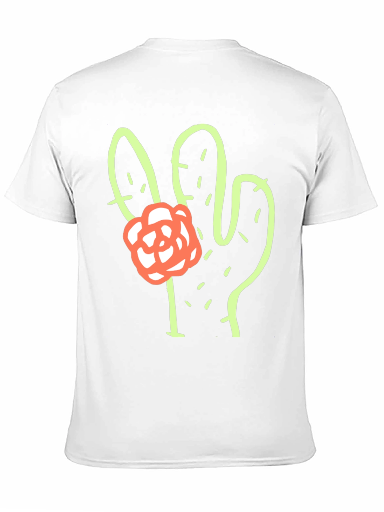 Cactus Flower Graphic Tee - Stylish Comfort
