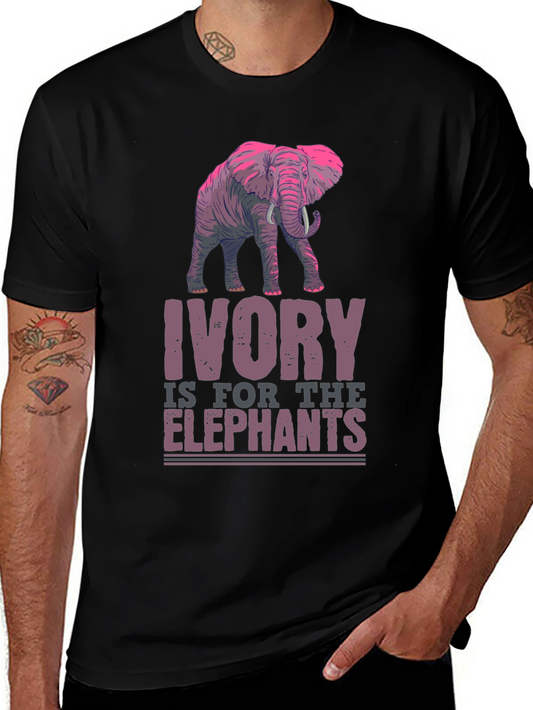 Ivory is for Elephants T-Shirt - Protect Wildlife