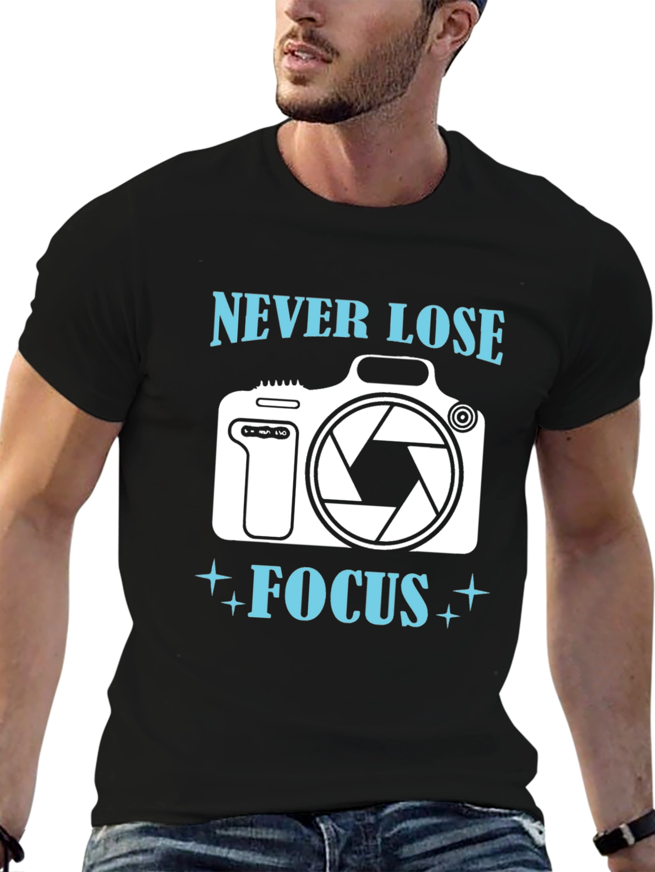 Never Lose Focus T-Shirt Photography Camera Graphic Tee