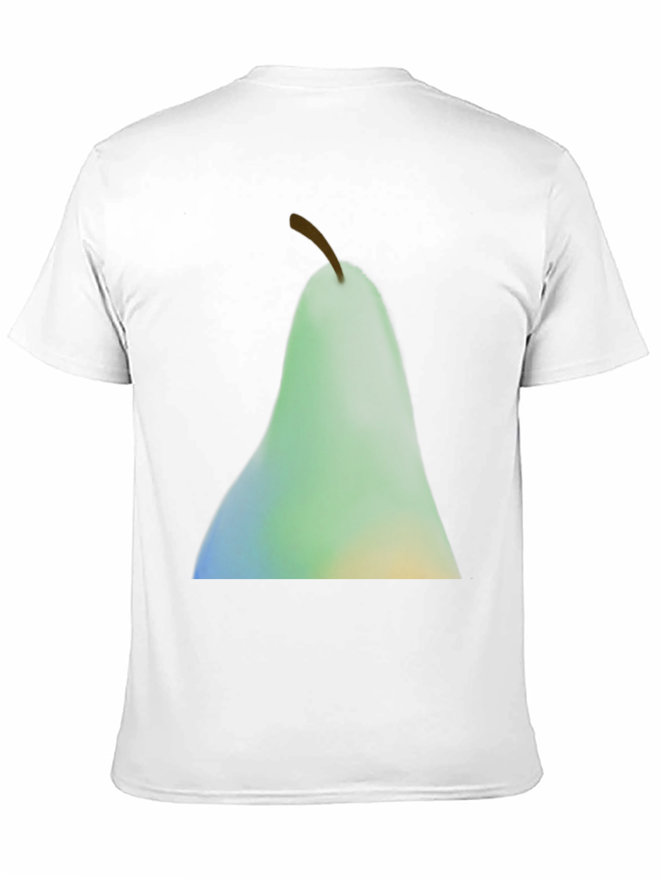 Abstract Pear Graphic Black T-Shirt