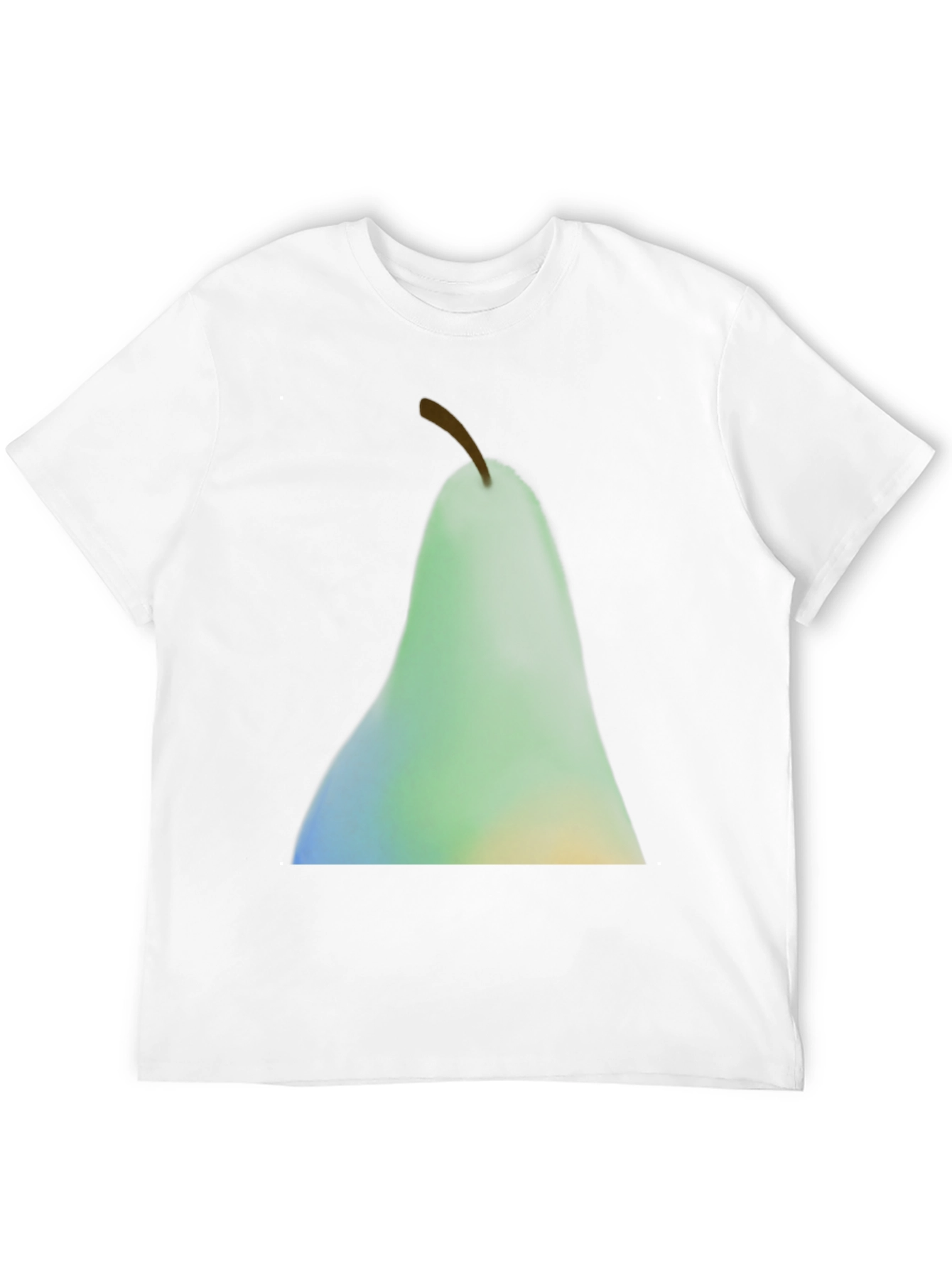 Abstract Pear Graphic Black T-Shirt