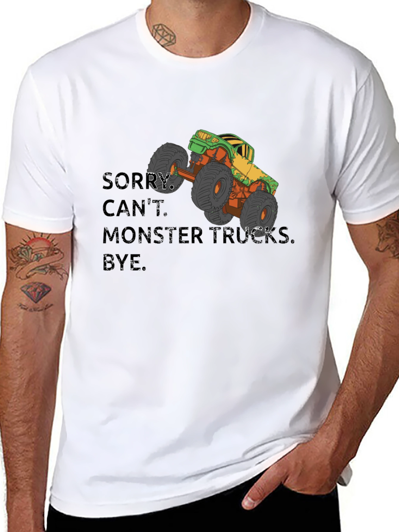 Monster Truck Graphic T-Shirt - Sorry Cant Bye