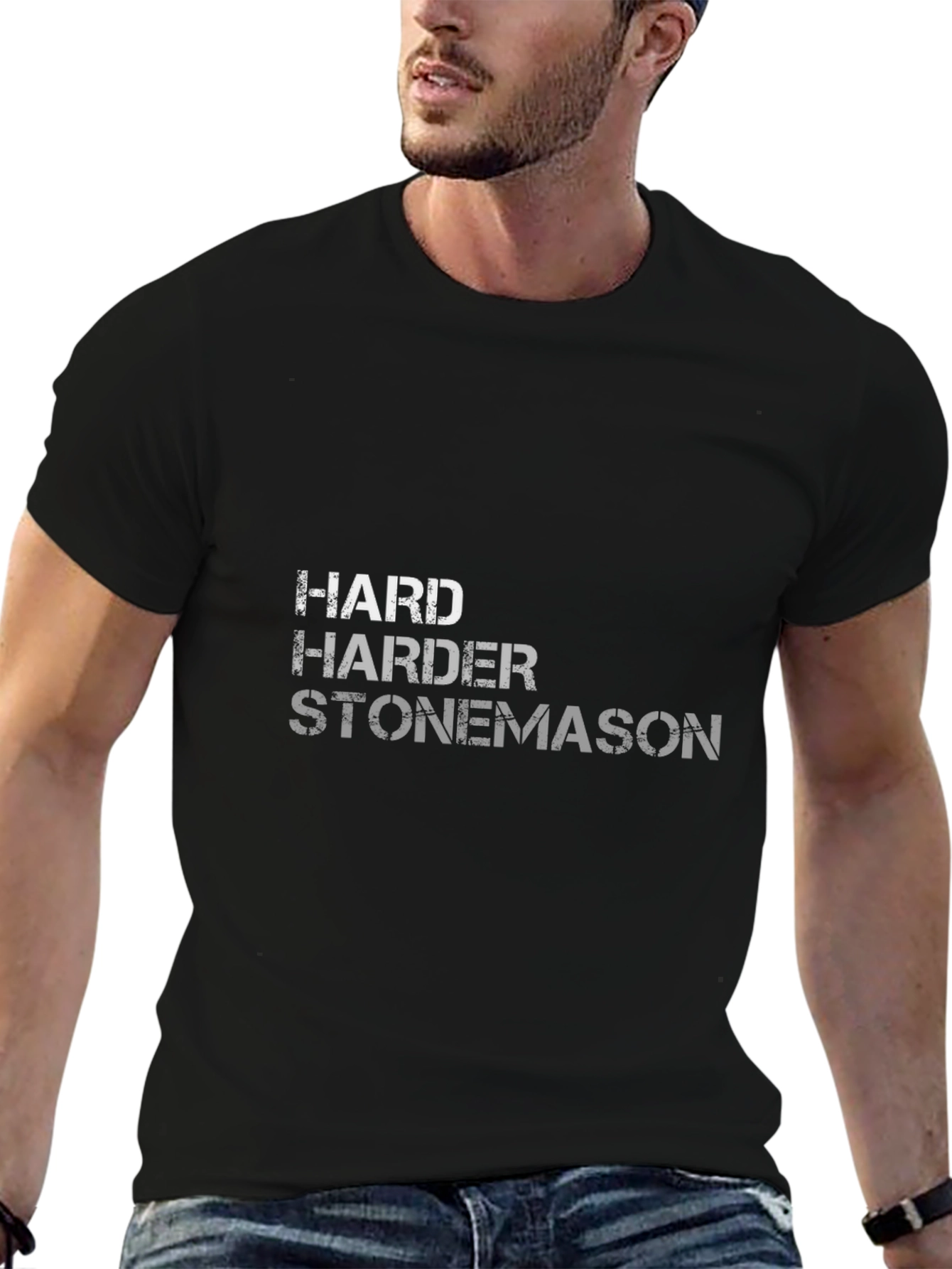 Harder Stonemason Tee - Premium Cotton Blend