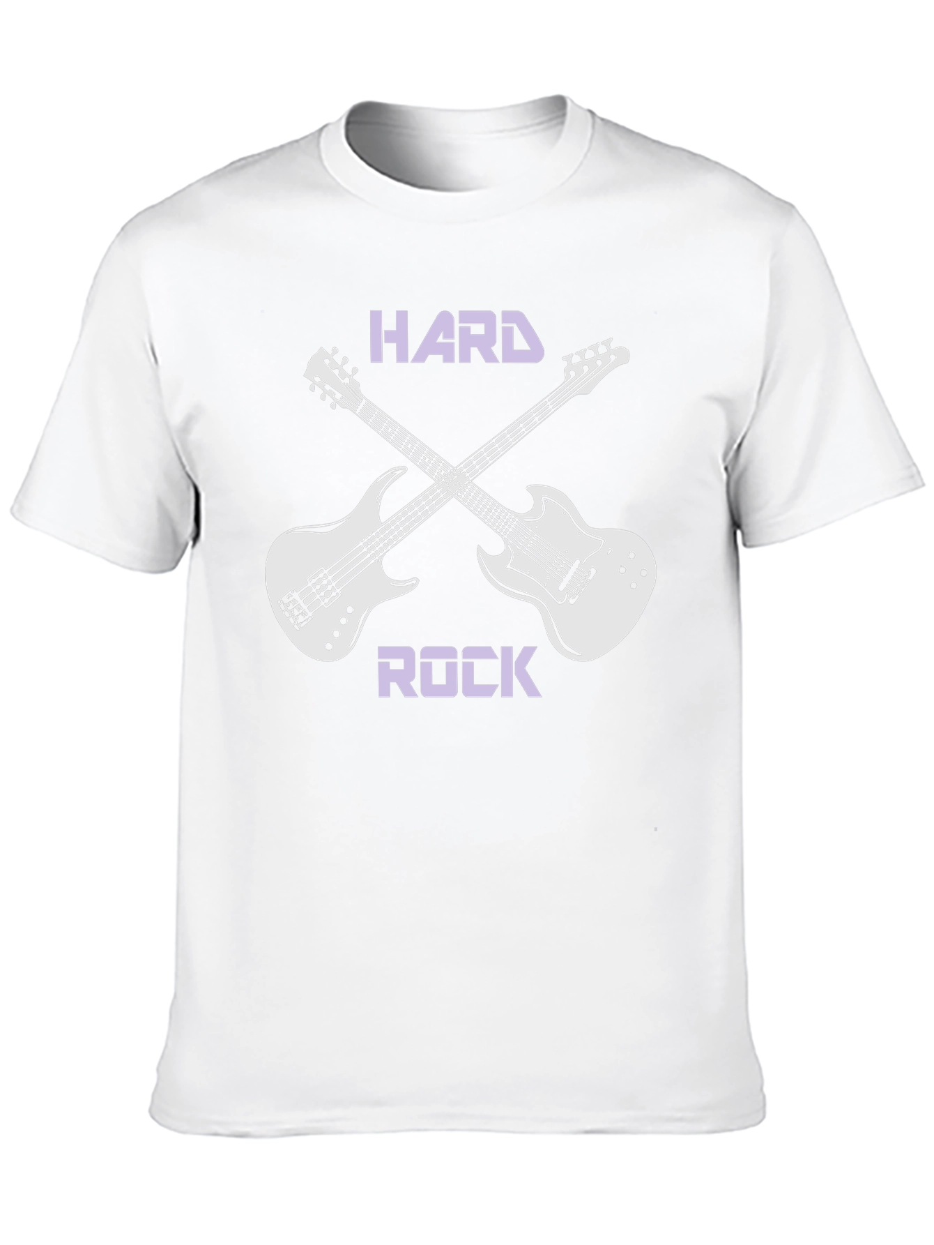 Hard Rock T-Shirt with Guitar Graphic