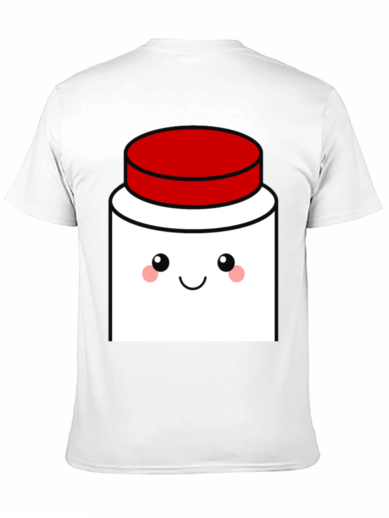 Cute Kawaii Jar T-Shirt - Black Cotton Blend