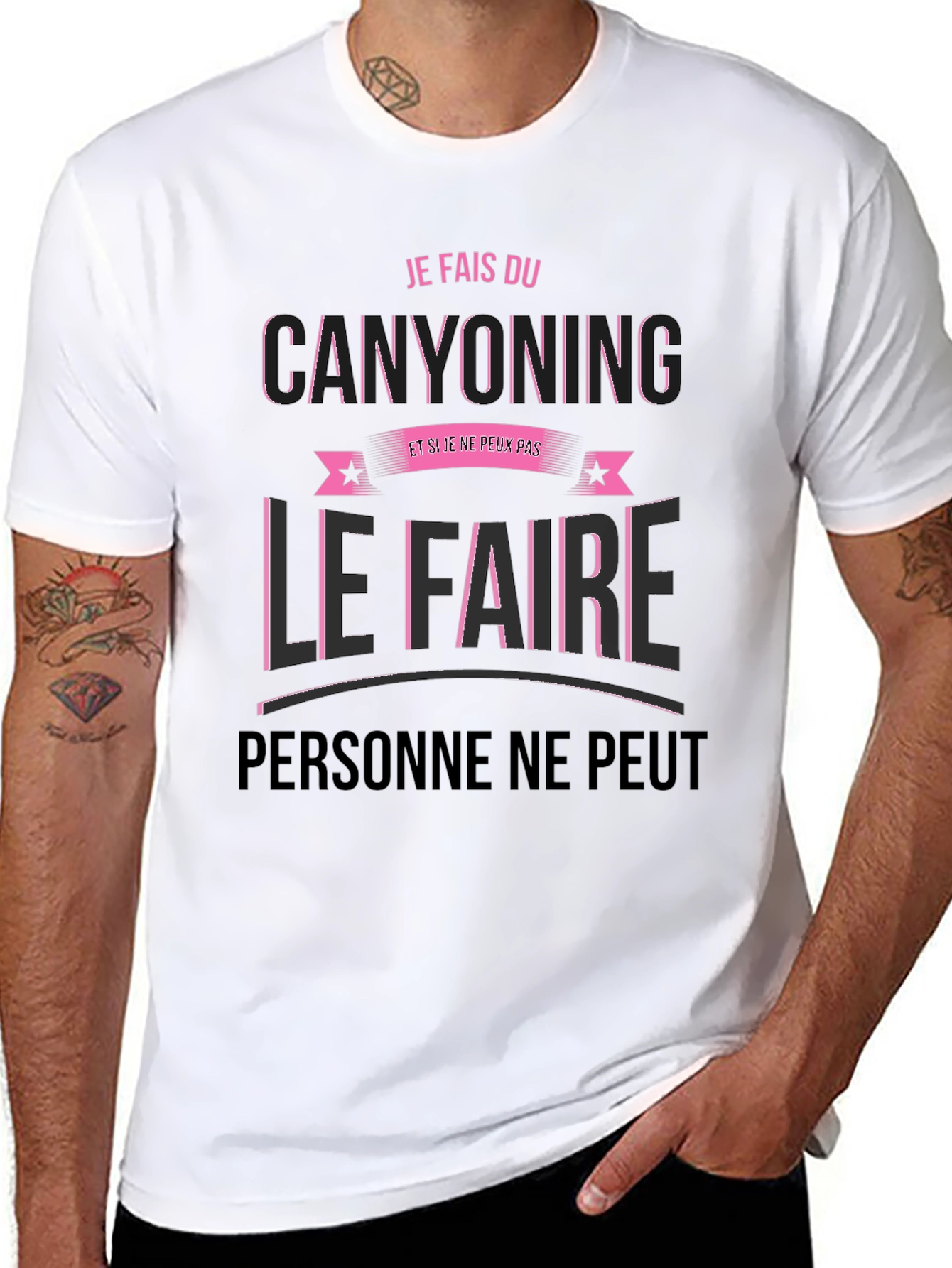 Canyoning Graphic Tee - Je Fais Du Canyoning