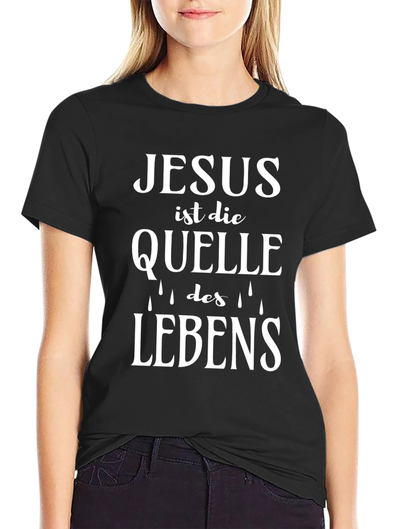 Jesus ist die Quelle des Lebens T-Shirt