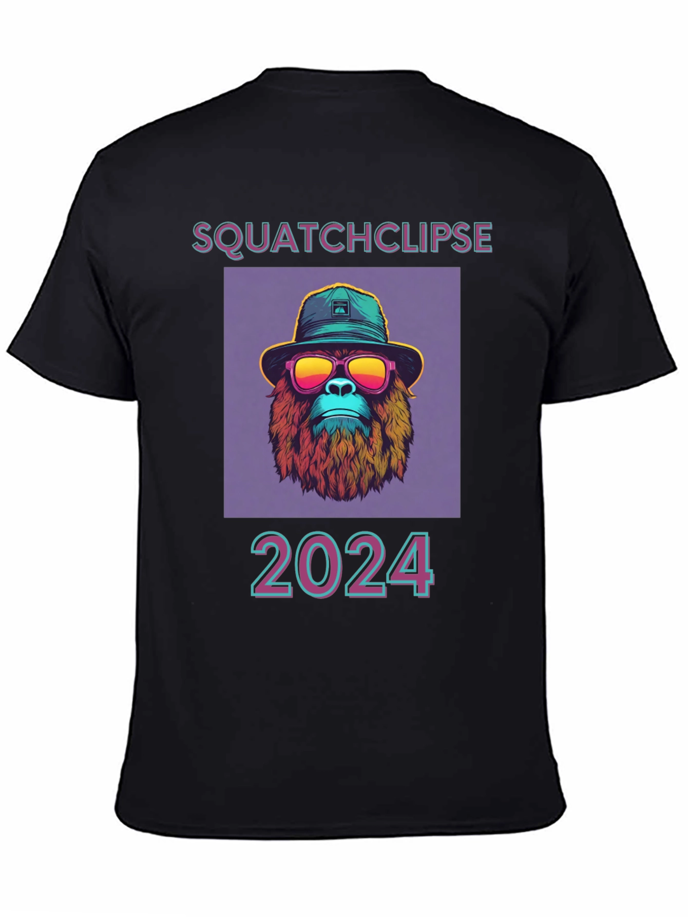 Squatchclipse 2024 T-Shirt - Bigfoot Solar Eclipse Tee