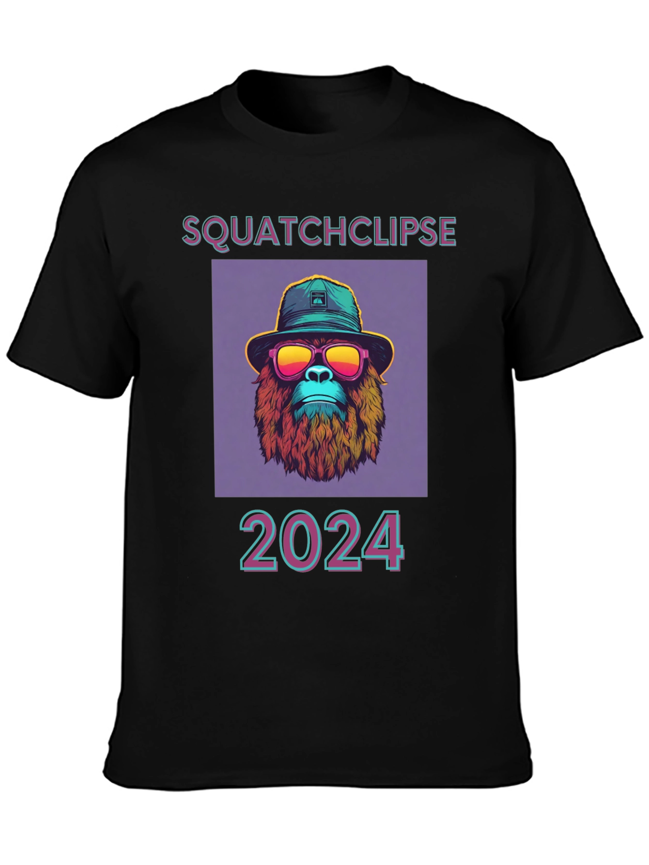 Squatchclipse 2024 T-Shirt - Bigfoot Solar Eclipse Tee
