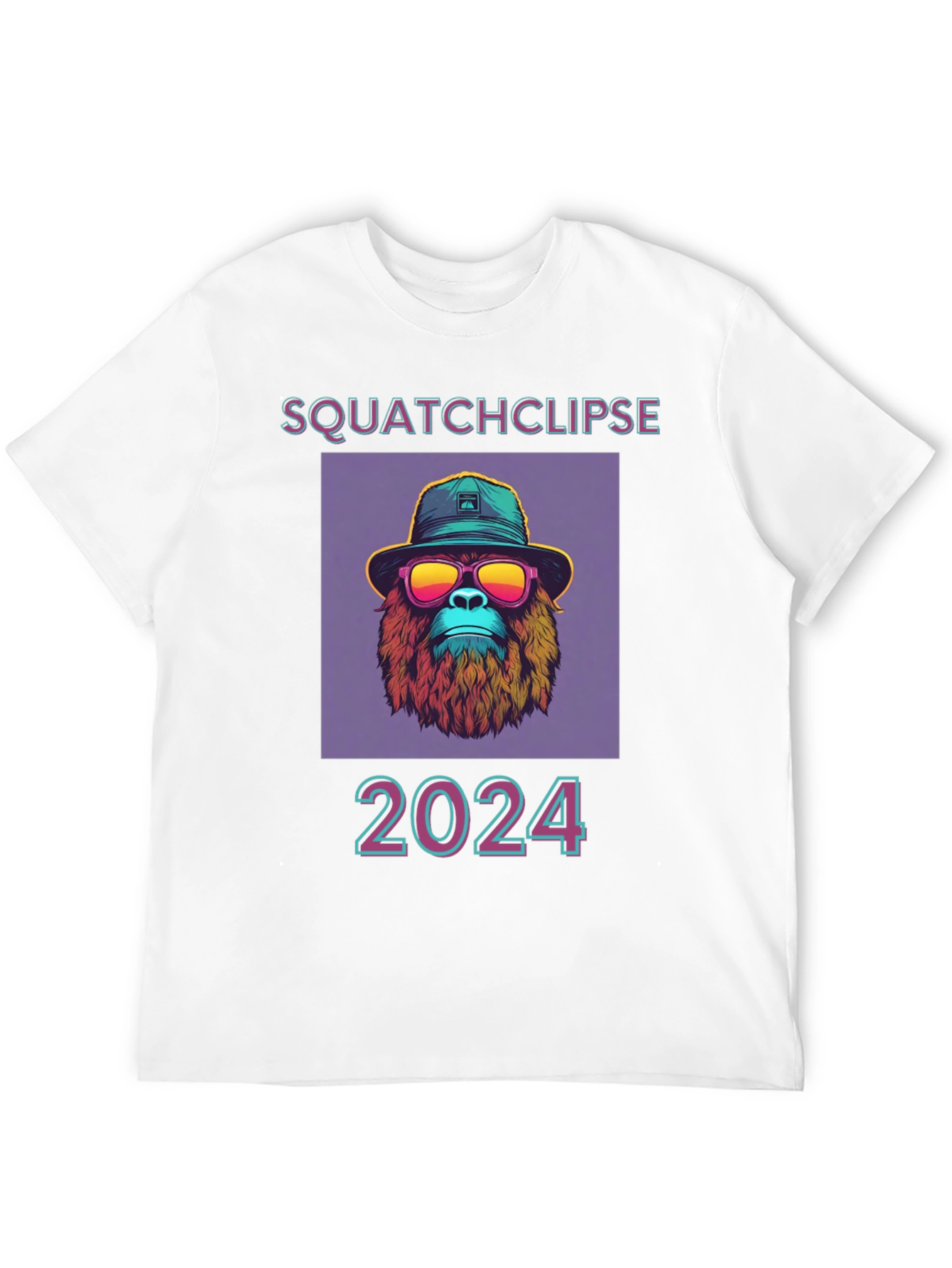 Squatchclipse 2024 T-Shirt - Bigfoot Solar Eclipse Tee