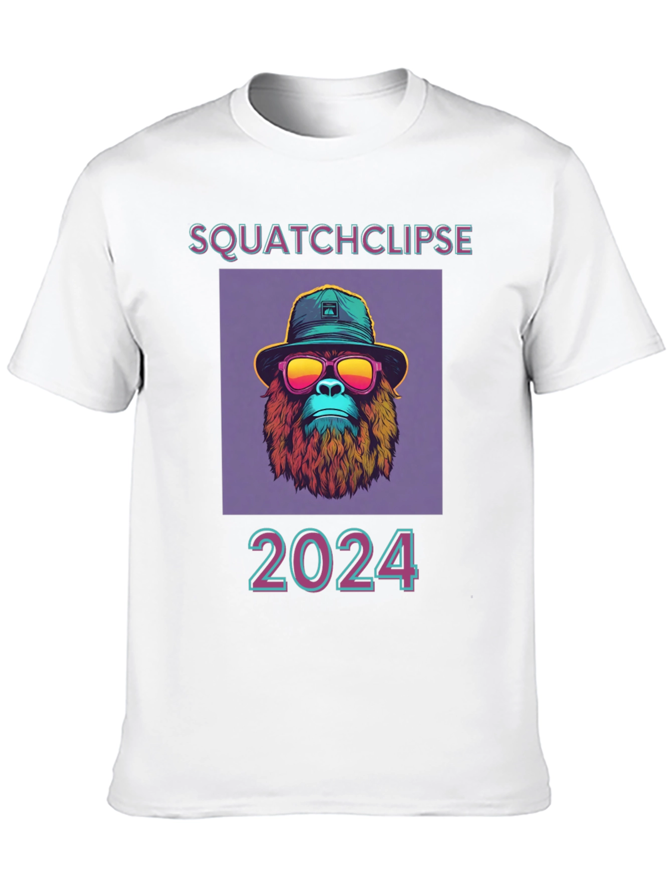 Squatchclipse 2024 T-Shirt - Bigfoot Solar Eclipse Tee