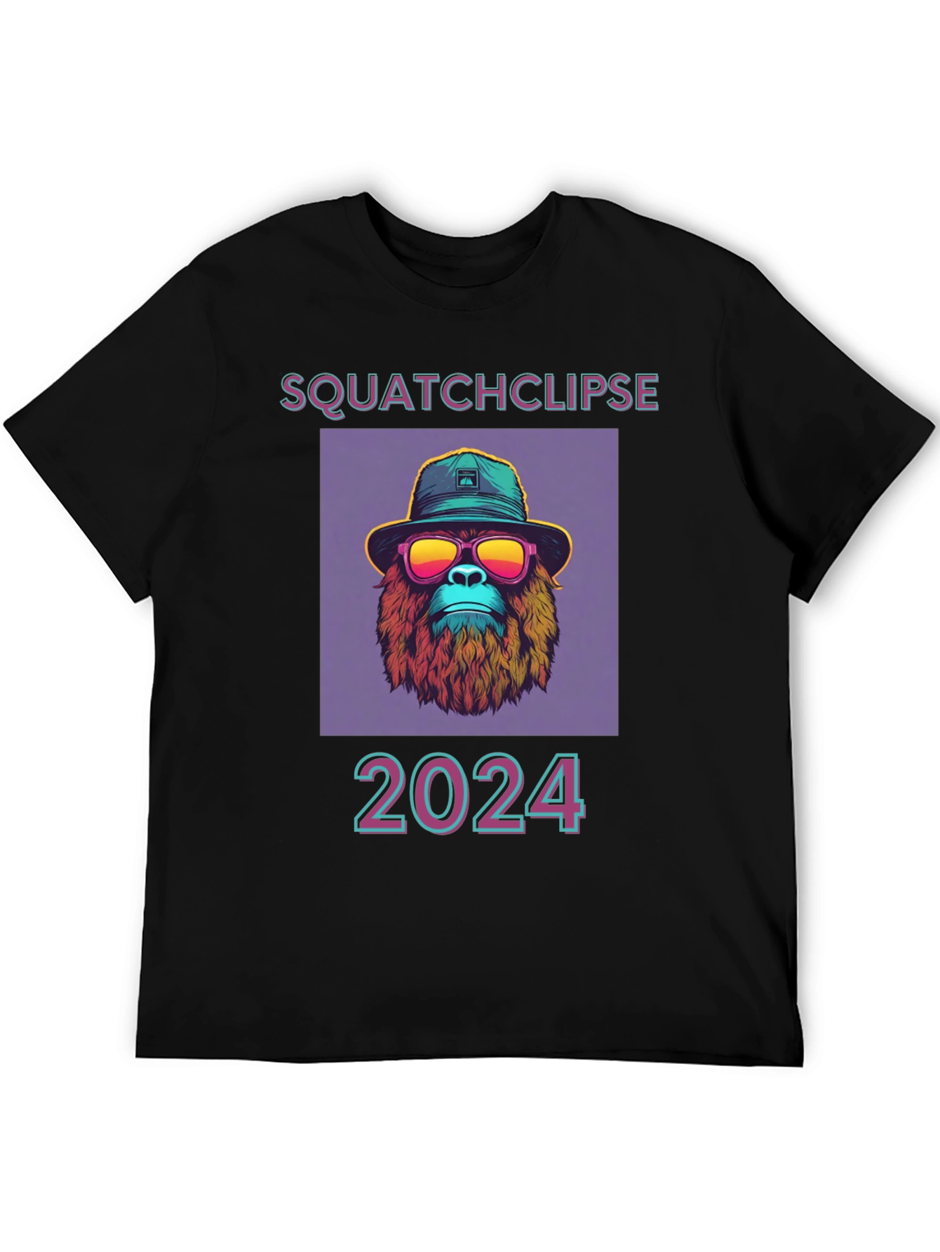 Squatchclipse 2024 T-Shirt - Bigfoot Solar Eclipse Tee