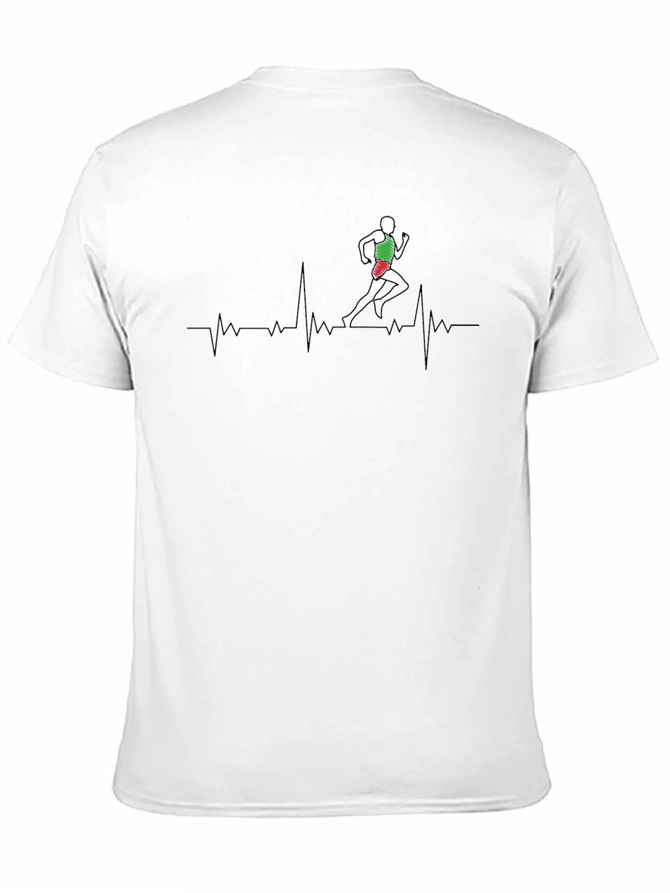 Runner Heartbeat Graphic Tee - Black