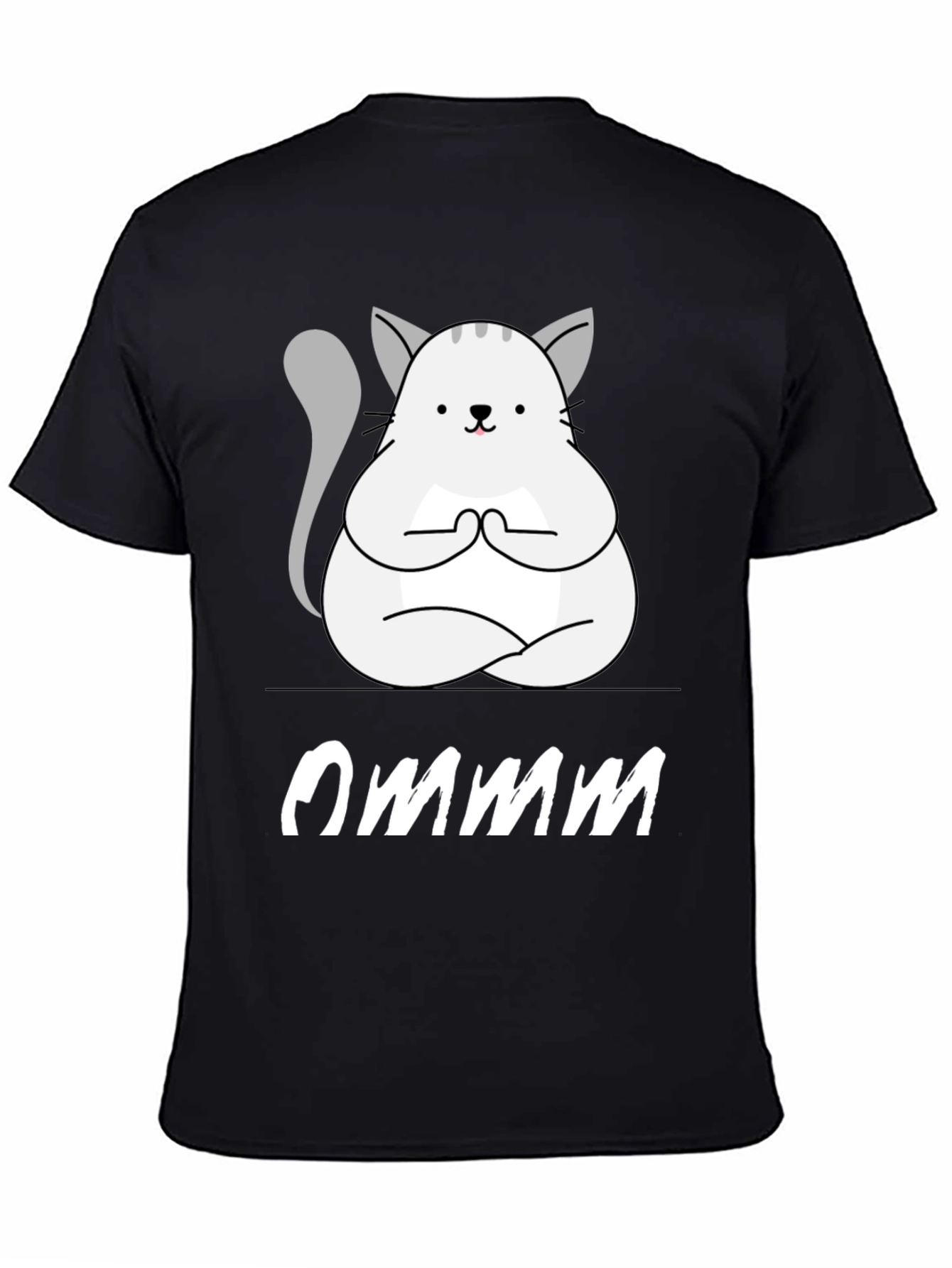 Ommm Yoga Cat T-Shirt - Zen Meditation Tee