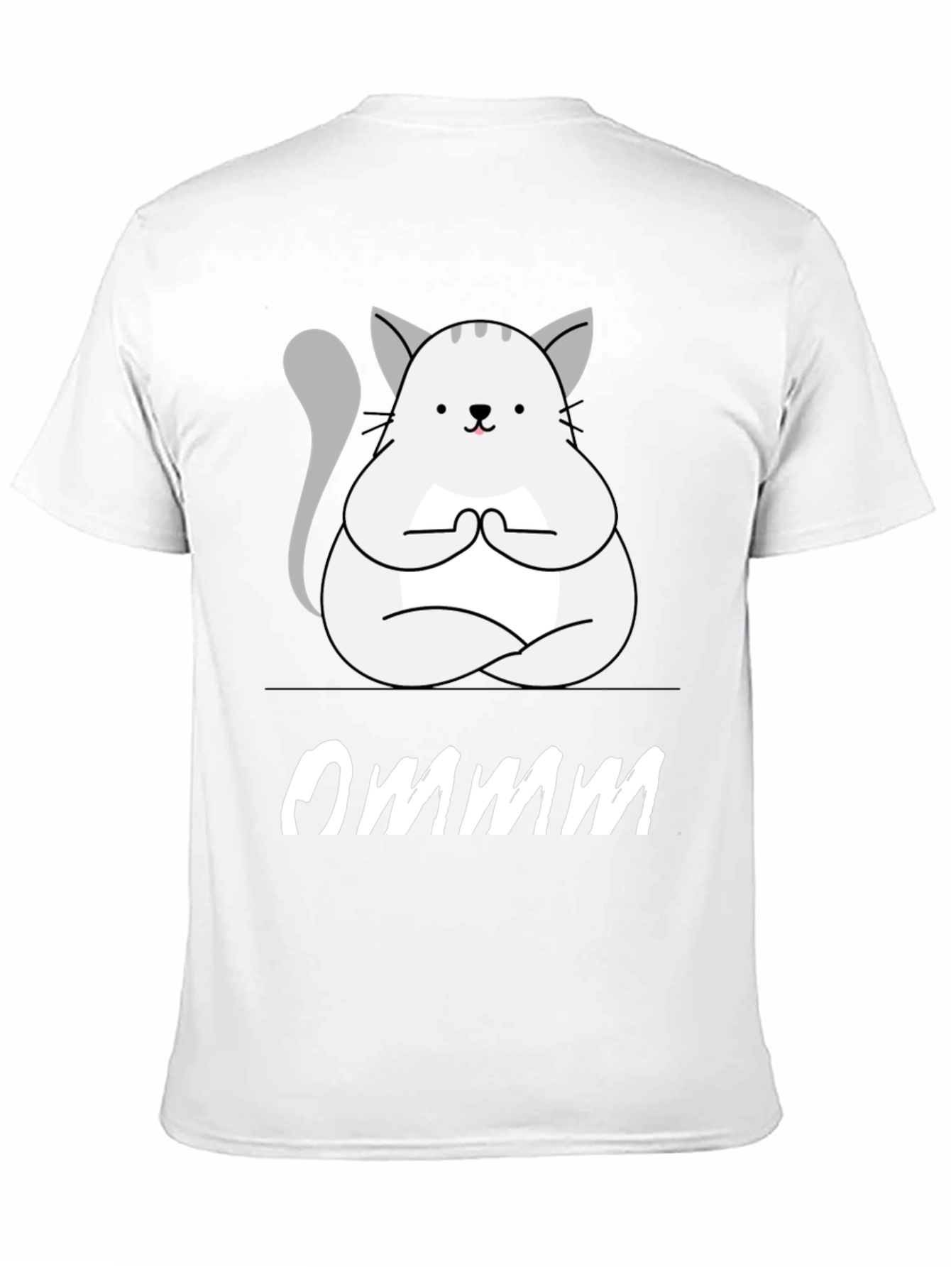 Ommm Yoga Cat T-Shirt - Zen Meditation Tee