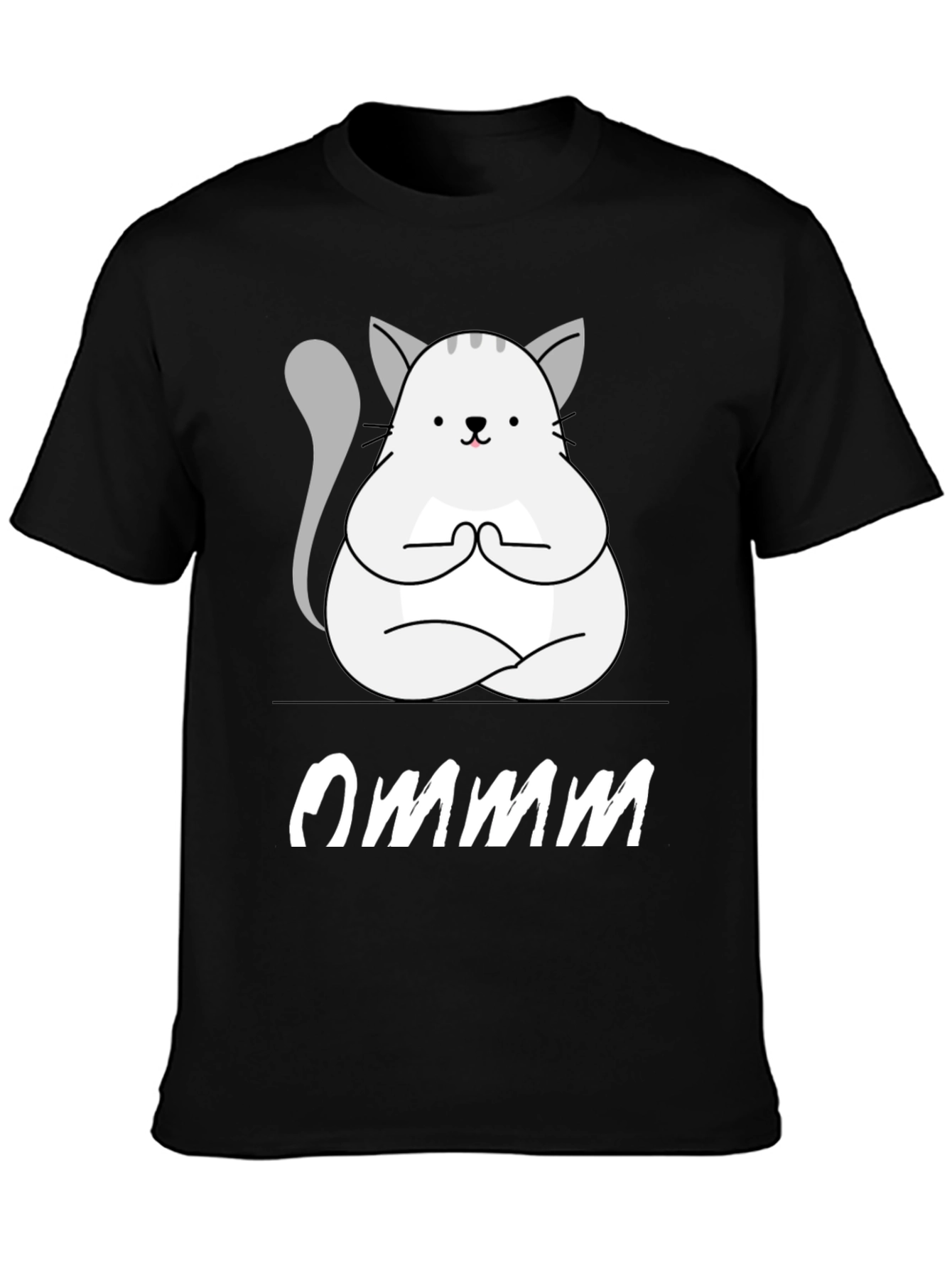 Ommm Yoga Cat T-Shirt - Zen Meditation Tee