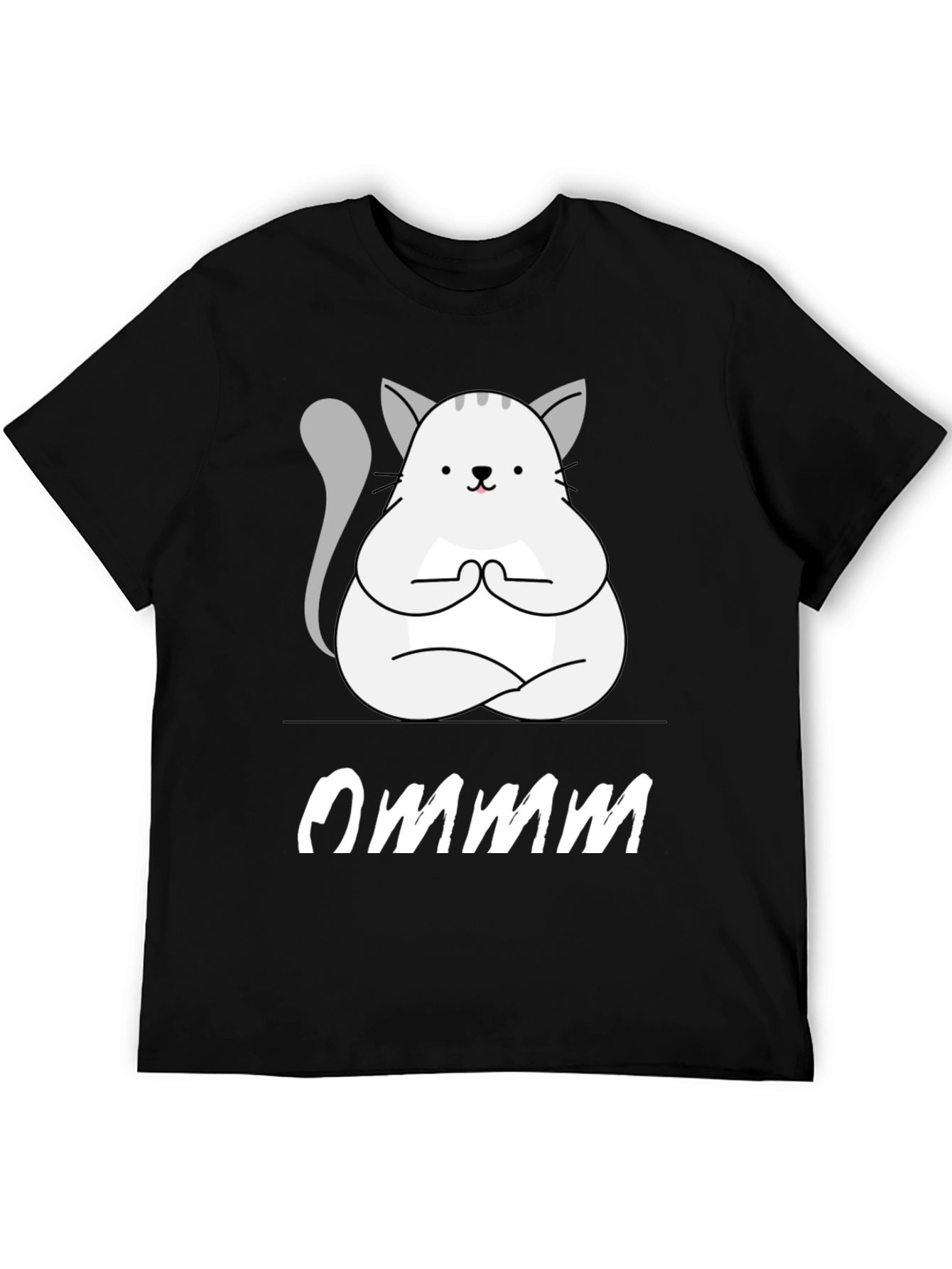 Ommm Yoga Cat T-Shirt - Zen Meditation Tee