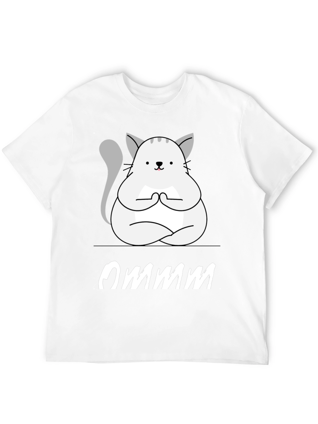 Ommm Yoga Cat T-Shirt - Zen Meditation Tee