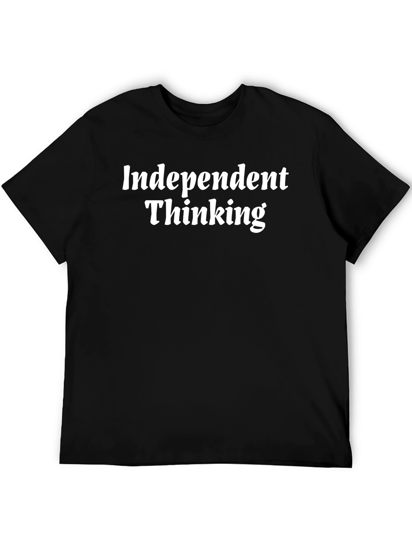 Independent Thinking Black Graphic Tee