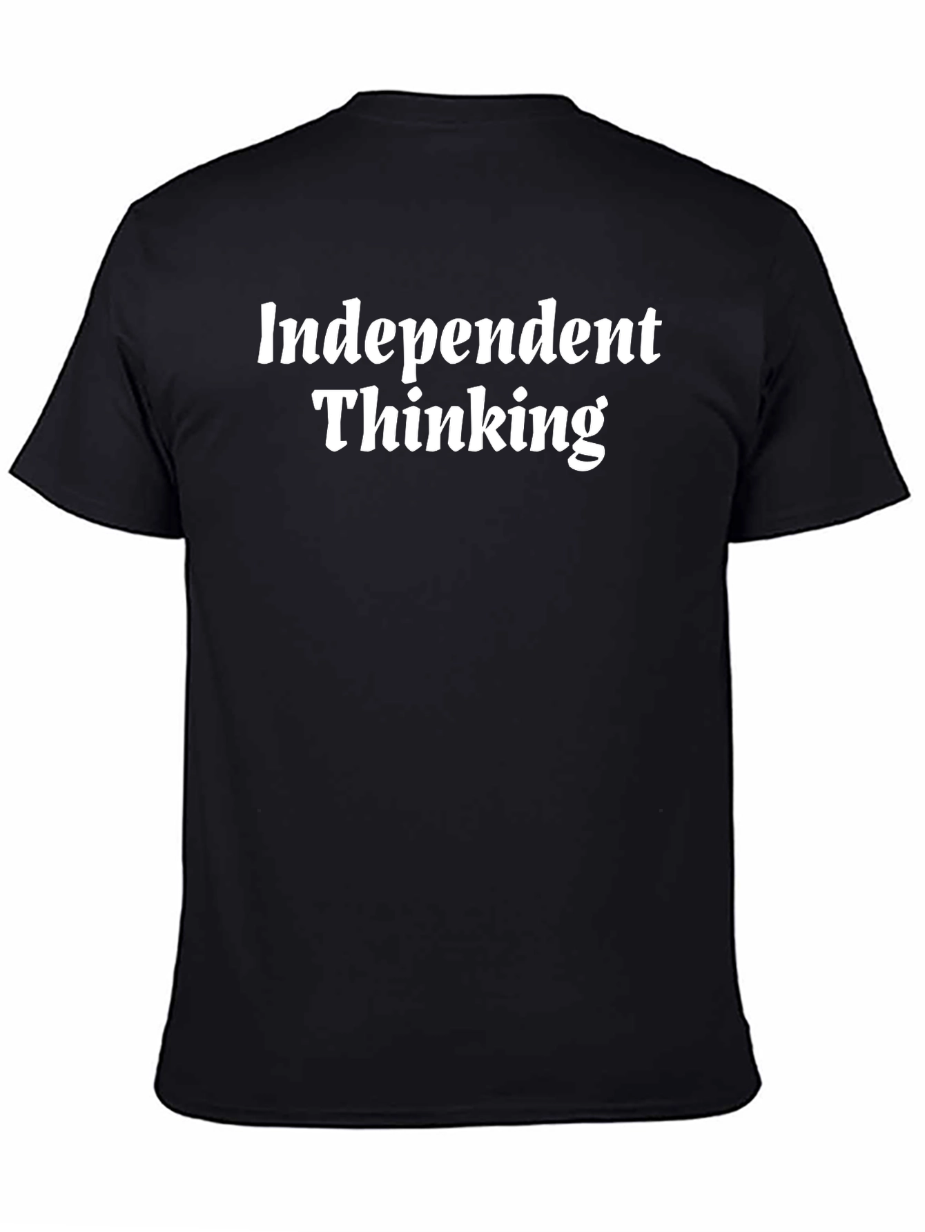 Independent Thinking Black Graphic Tee