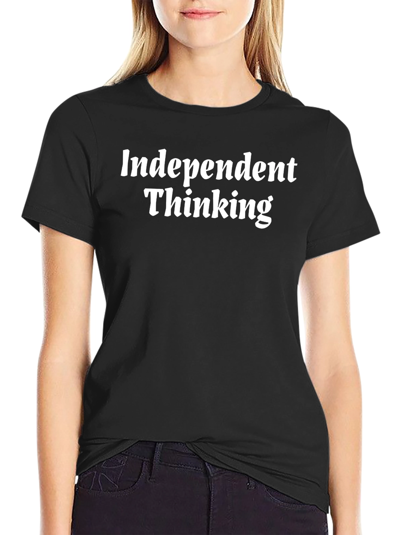 Independent Thinking Black Graphic Tee