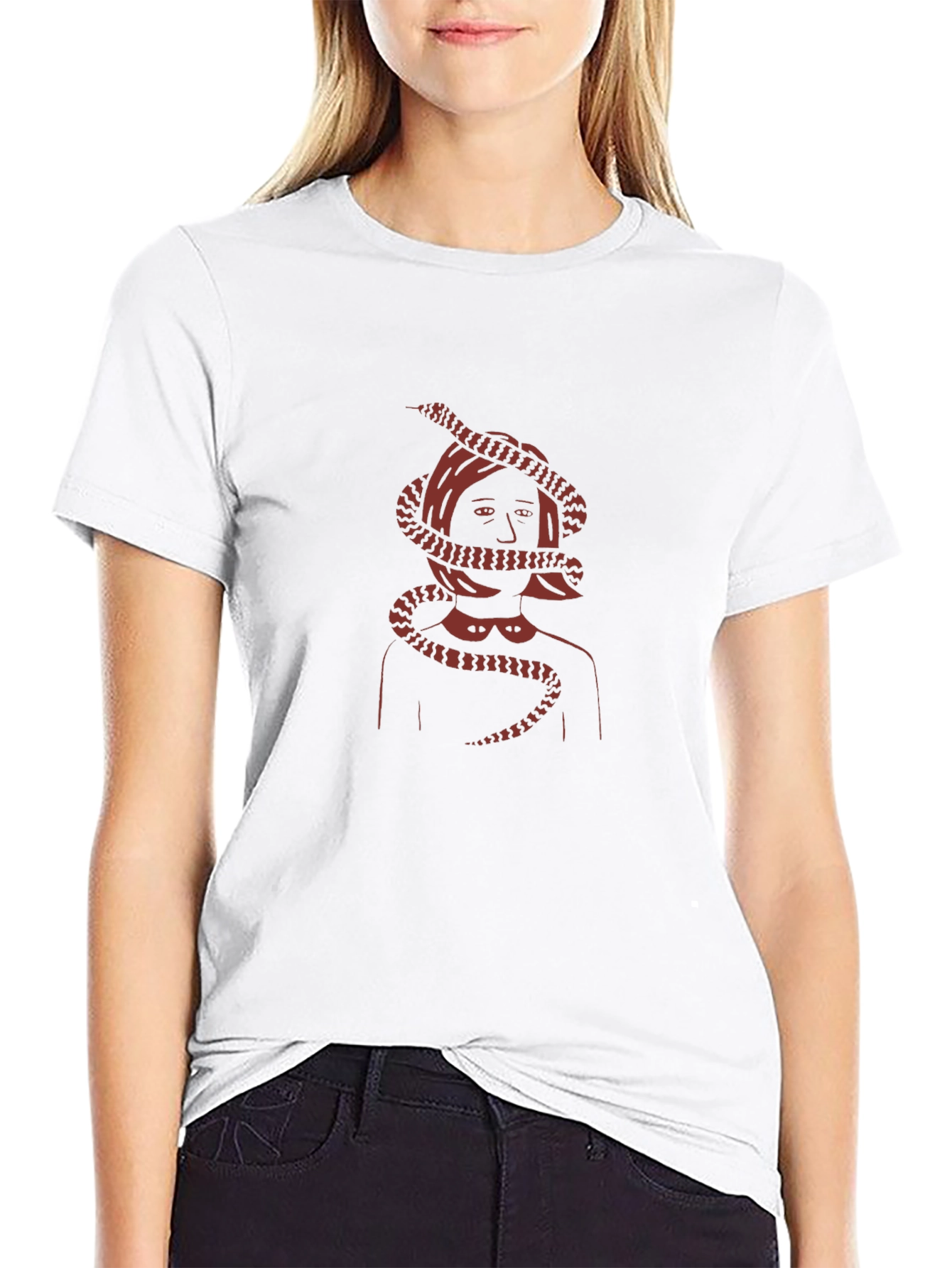 Serpents Embrace Graphic Tee - Dark Aesthetic
