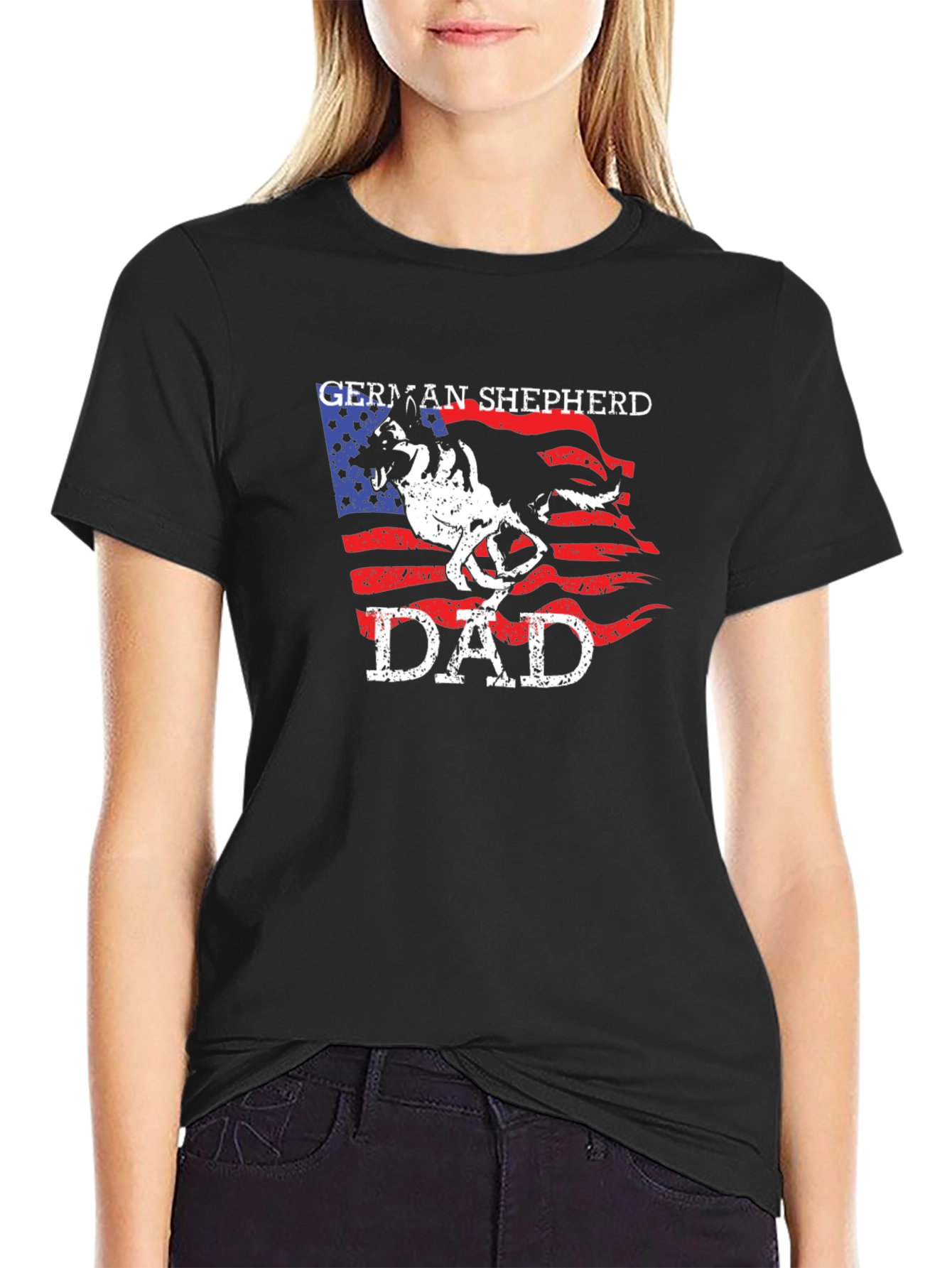 German Shepherd Dad Graphic Tee