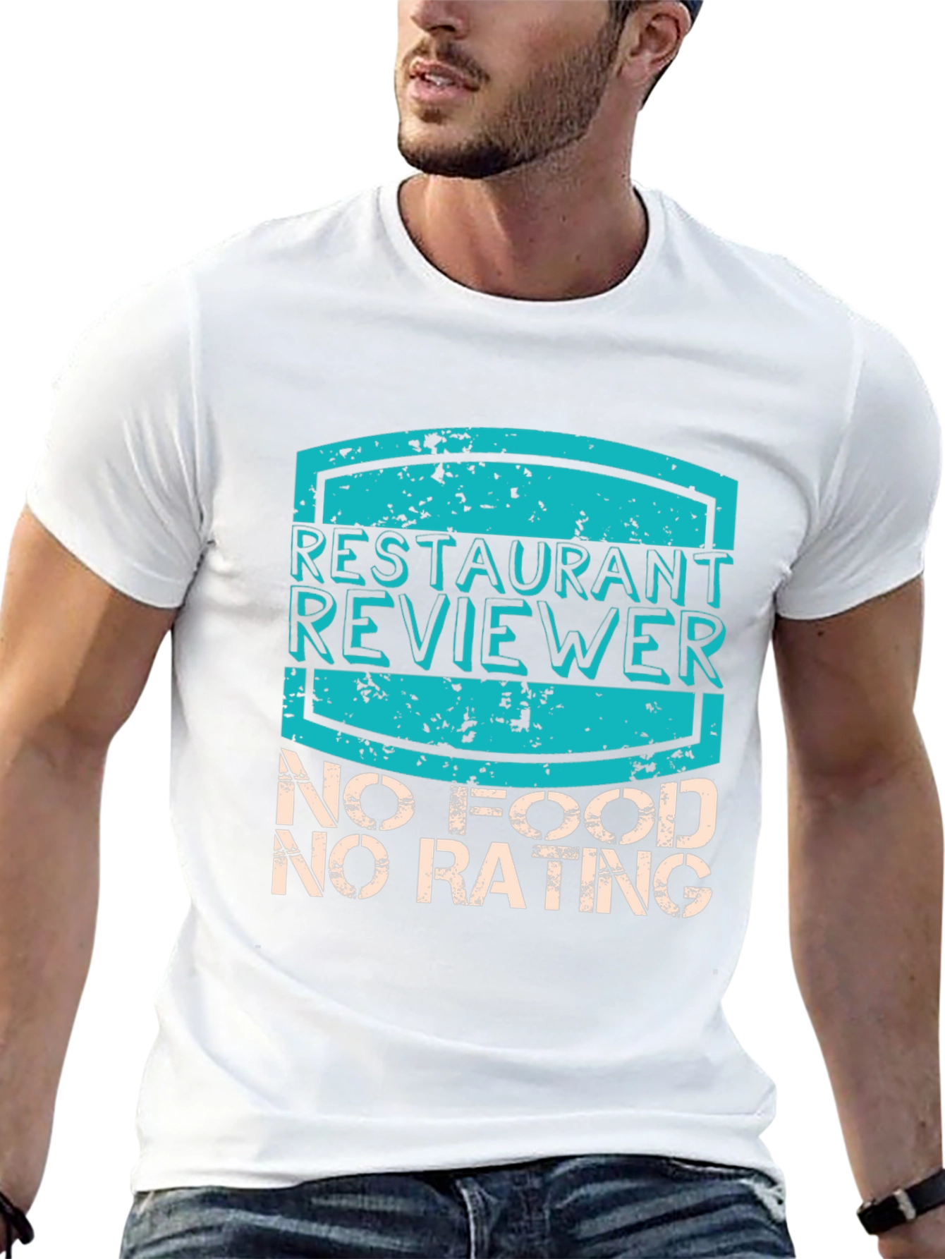 Restaurant Reviewer T-Shirt - No Food No Rating
