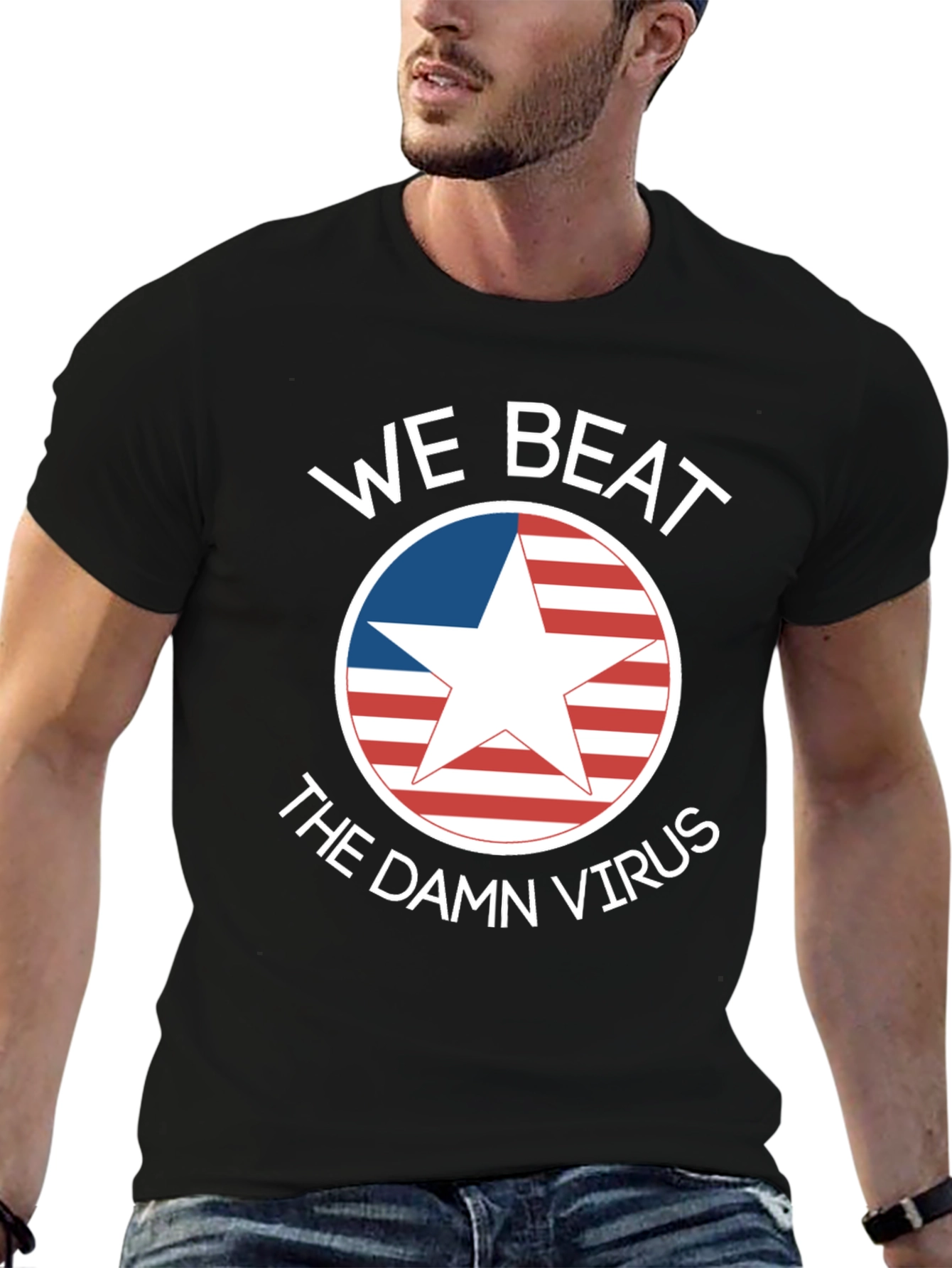 We Beat The Damn Virus Graphic Tee