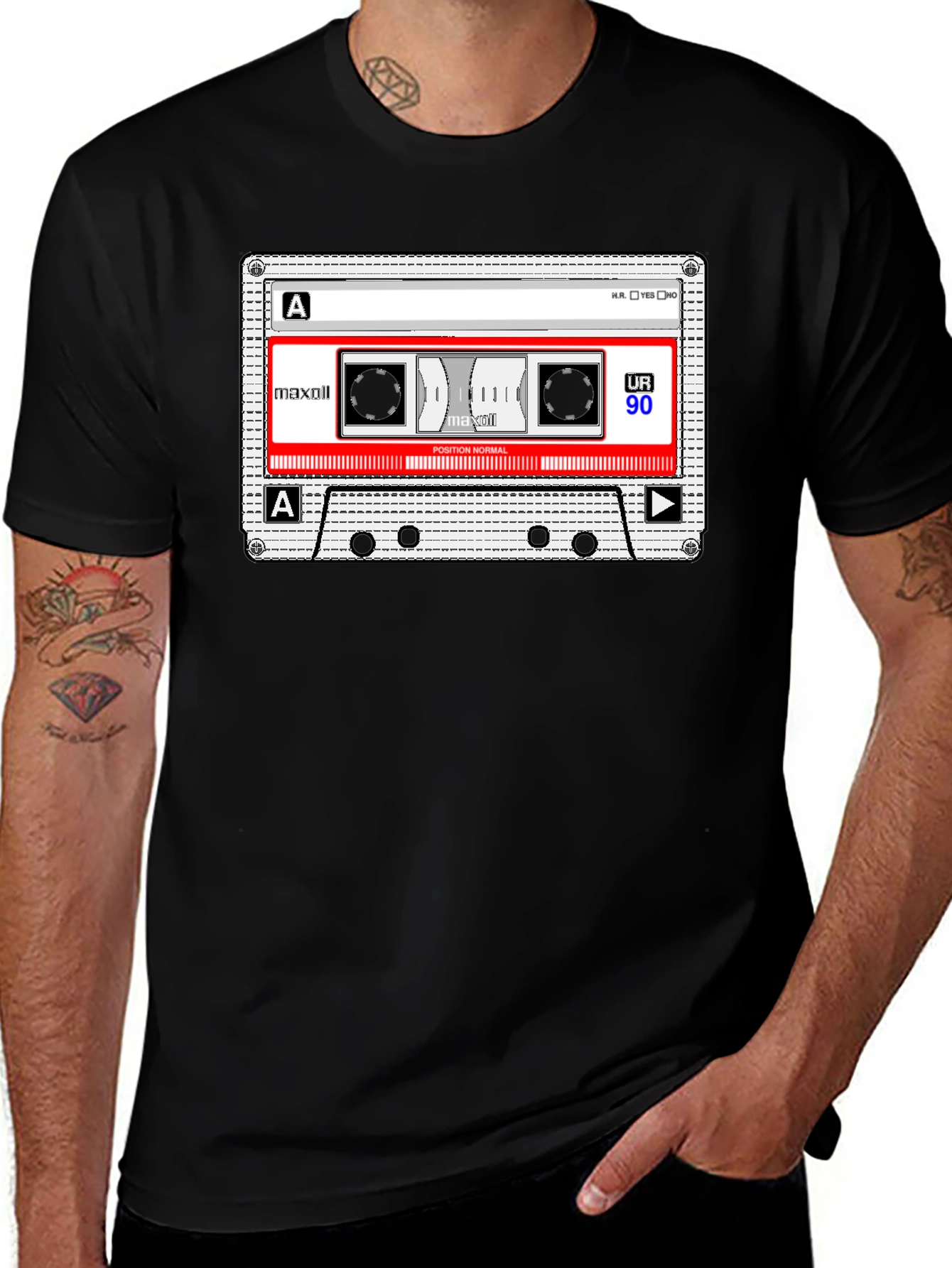 Retro Cassette Tape Graphic T-Shirt