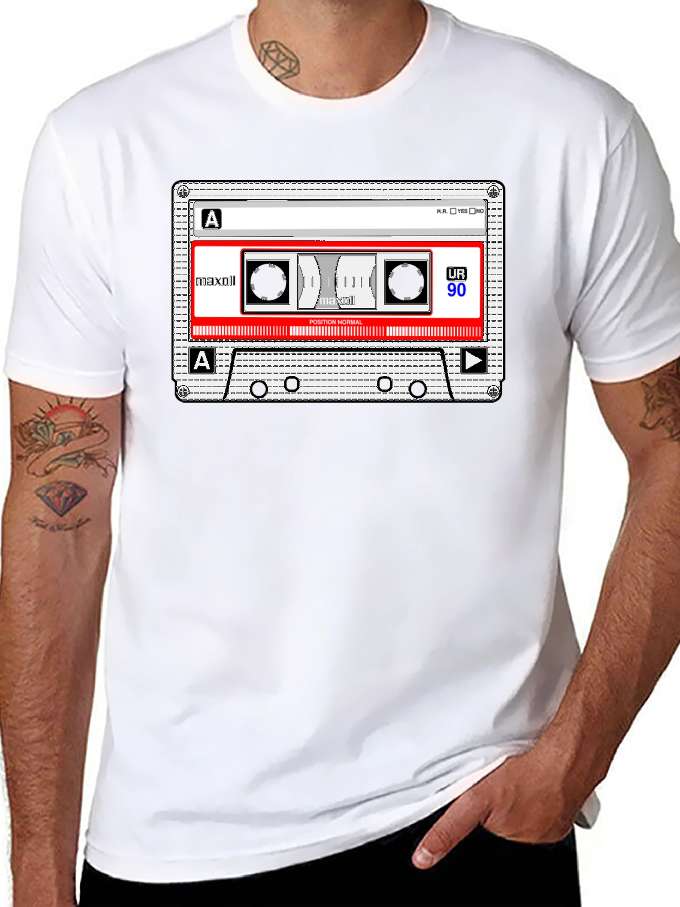 Retro Cassette Tape Graphic T-Shirt