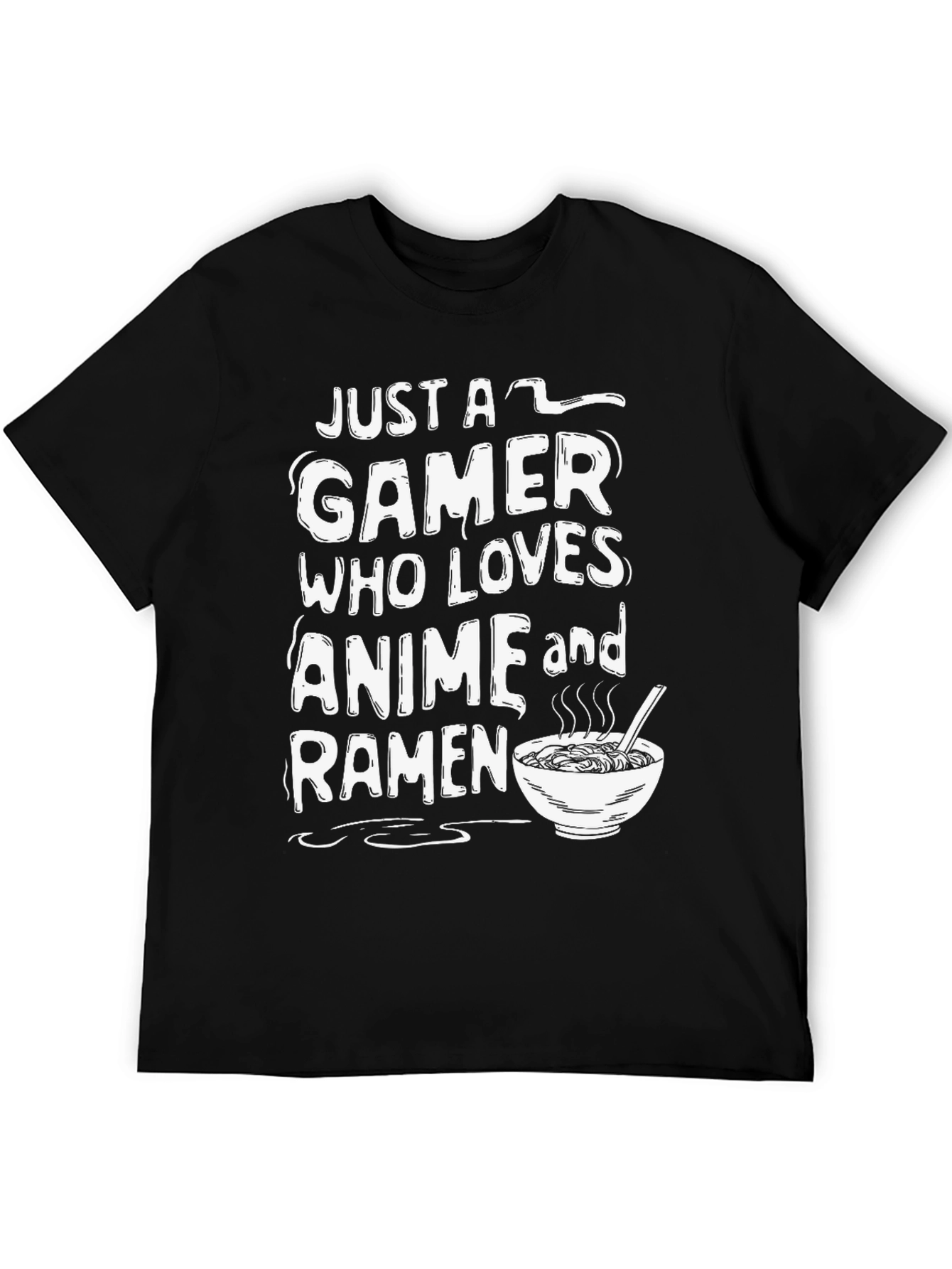 Gamer Anime Ramen Graphic T-Shirt