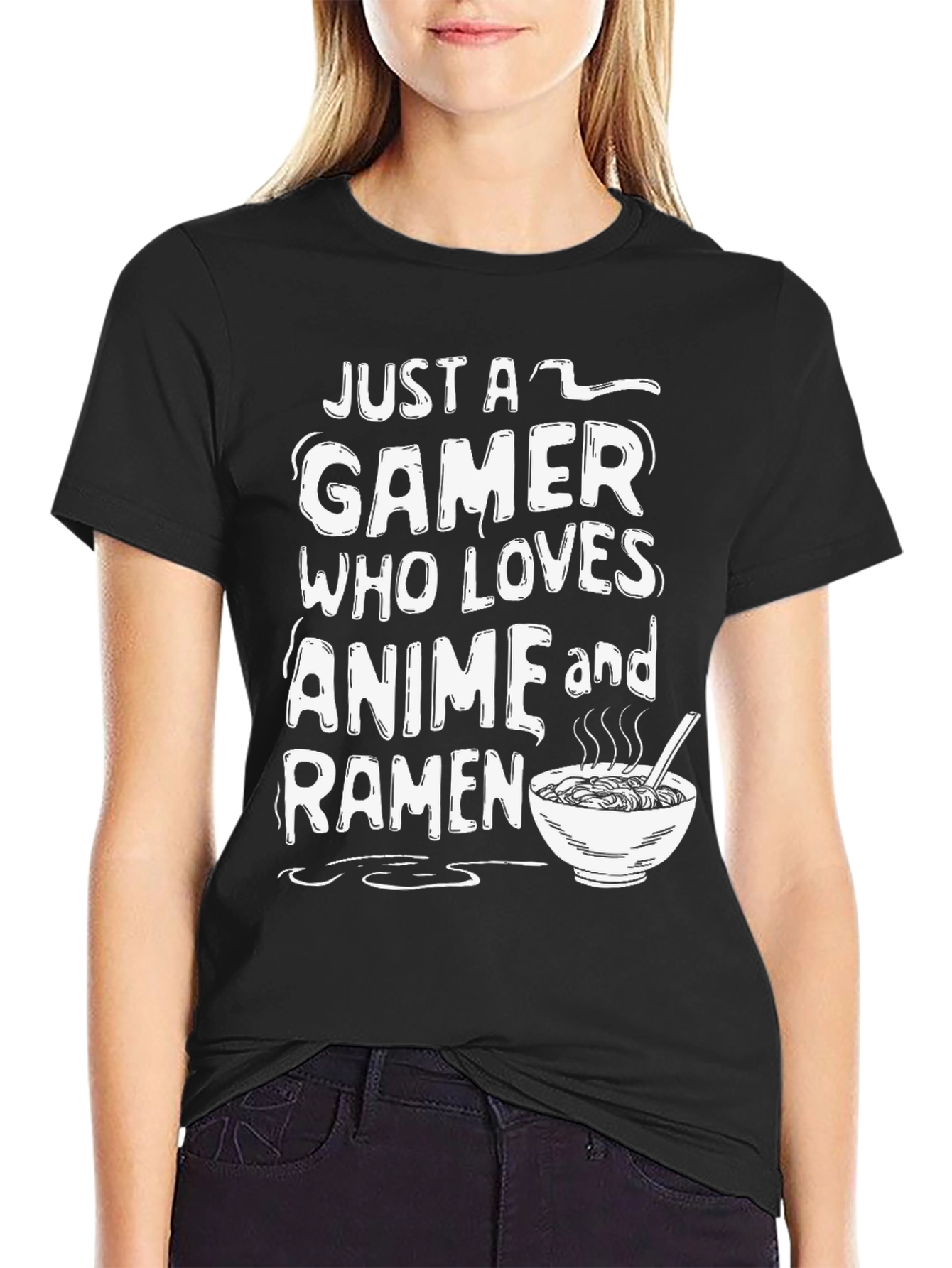 Gamer Anime Ramen Graphic T-Shirt
