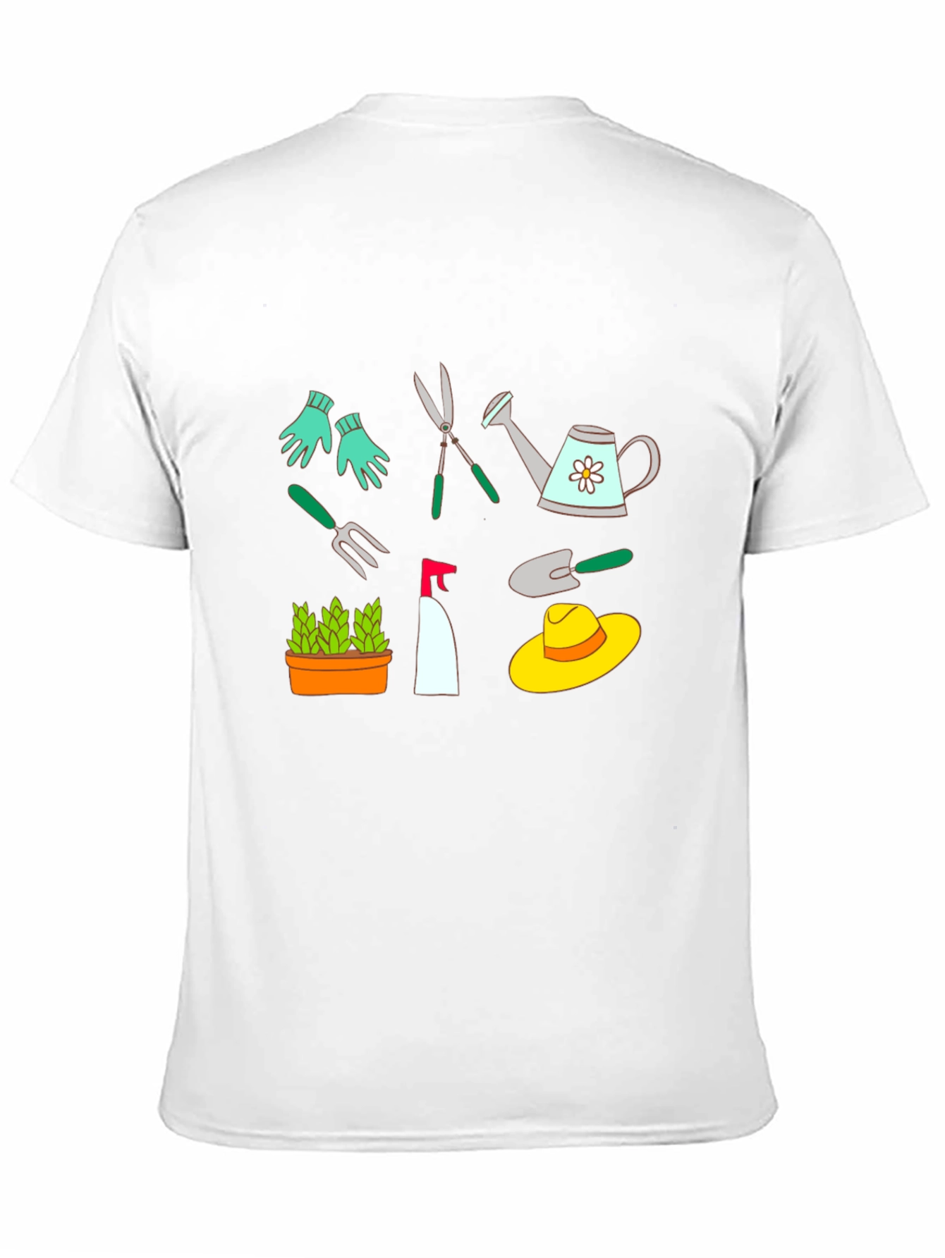 Gardening Tools Graphic T-Shirt