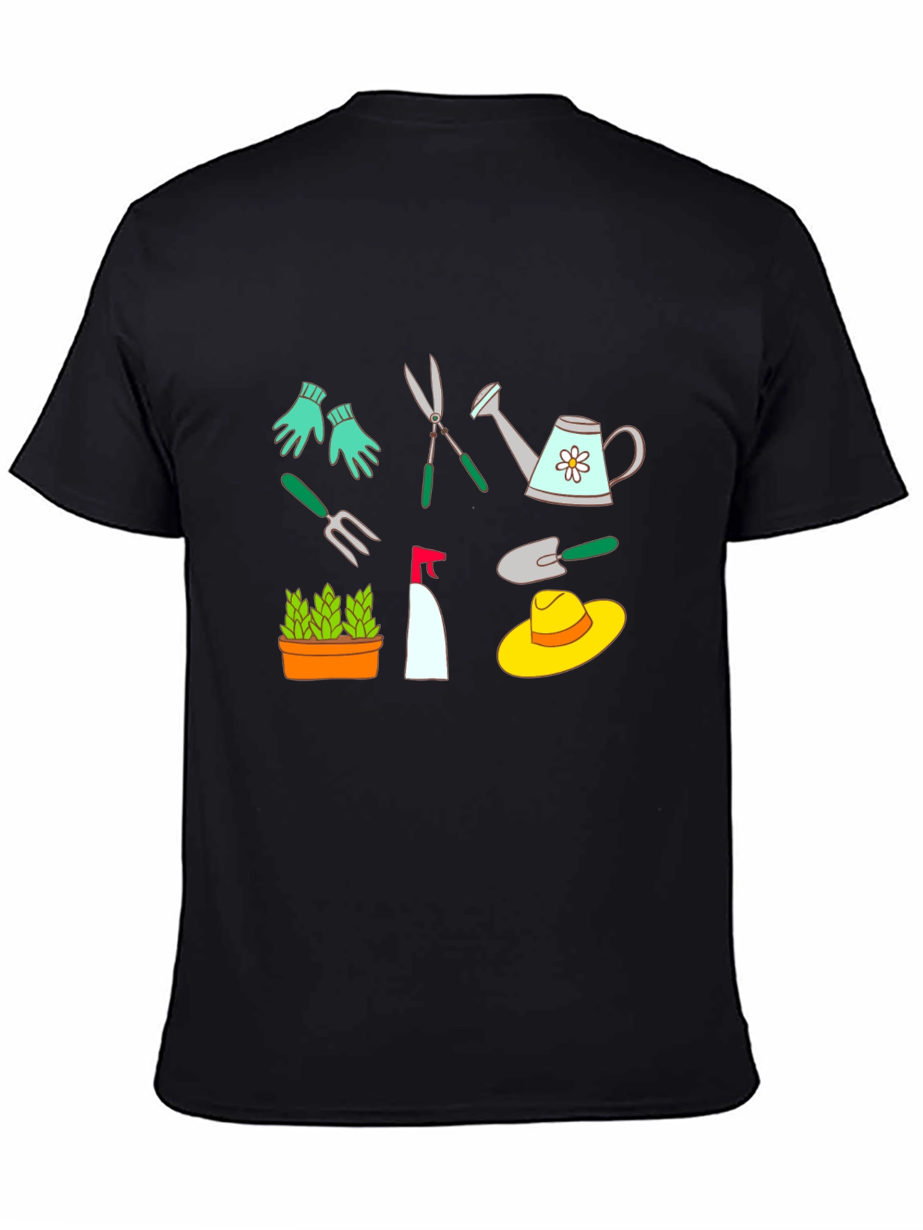 Gardening Tools Graphic T-Shirt