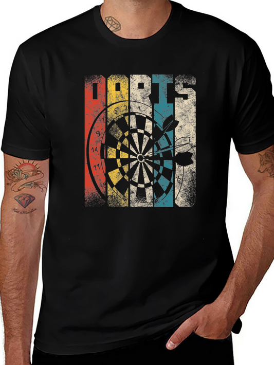 Vintage Darts Graphic T-Shirt - Retro Design