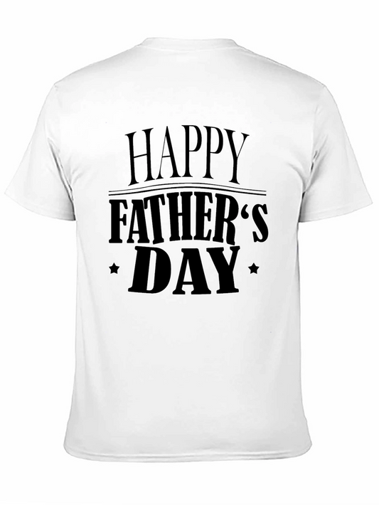 Happy Fathers Day T-Shirt - Black
