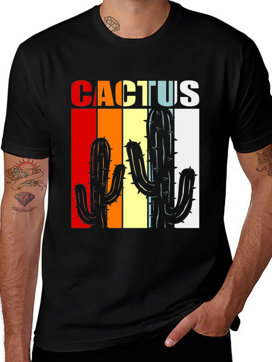 Retro Cactus Graphic Tee - Desert Vibes