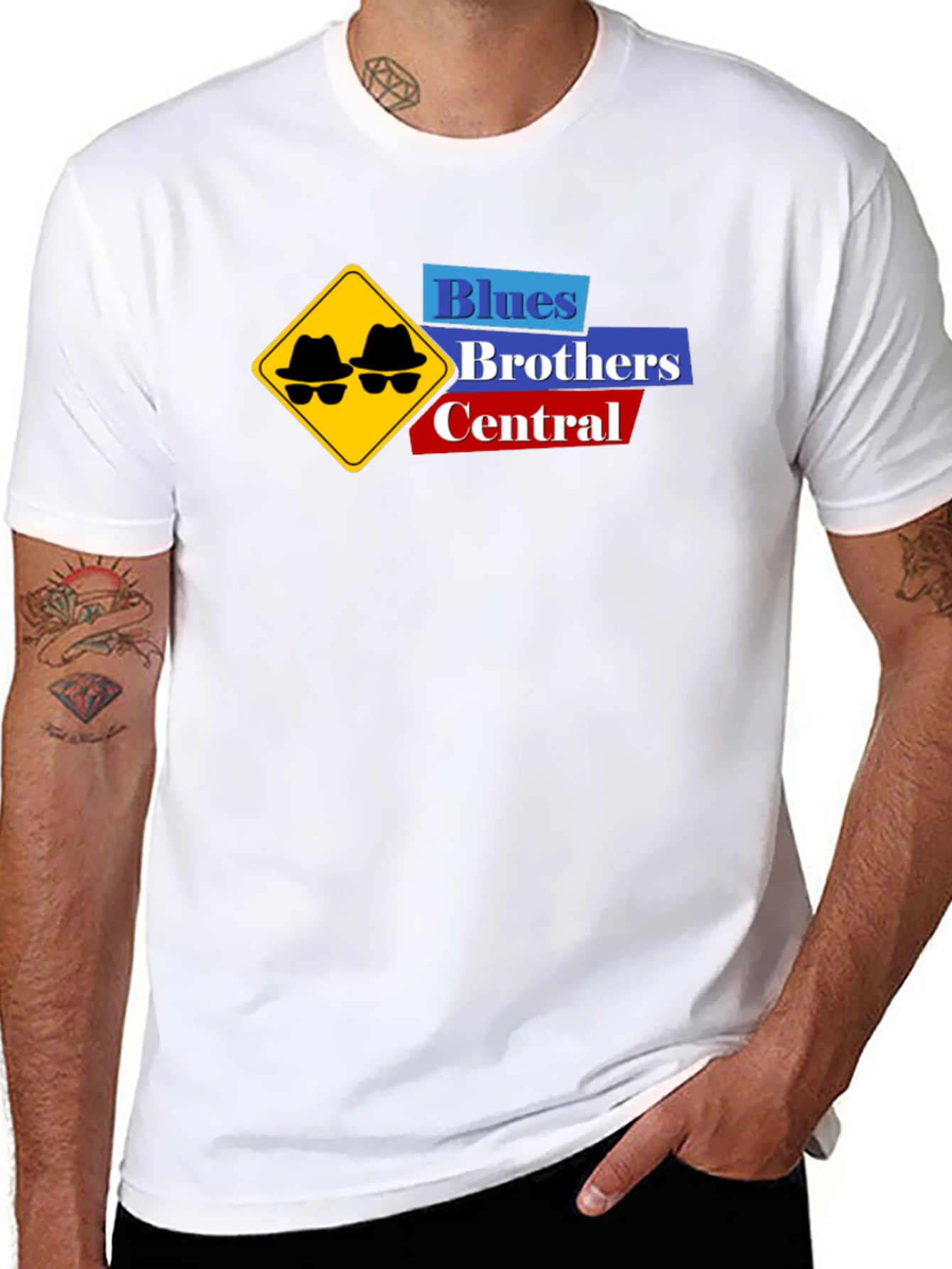 Blues Brothers Central Black T-Shirt