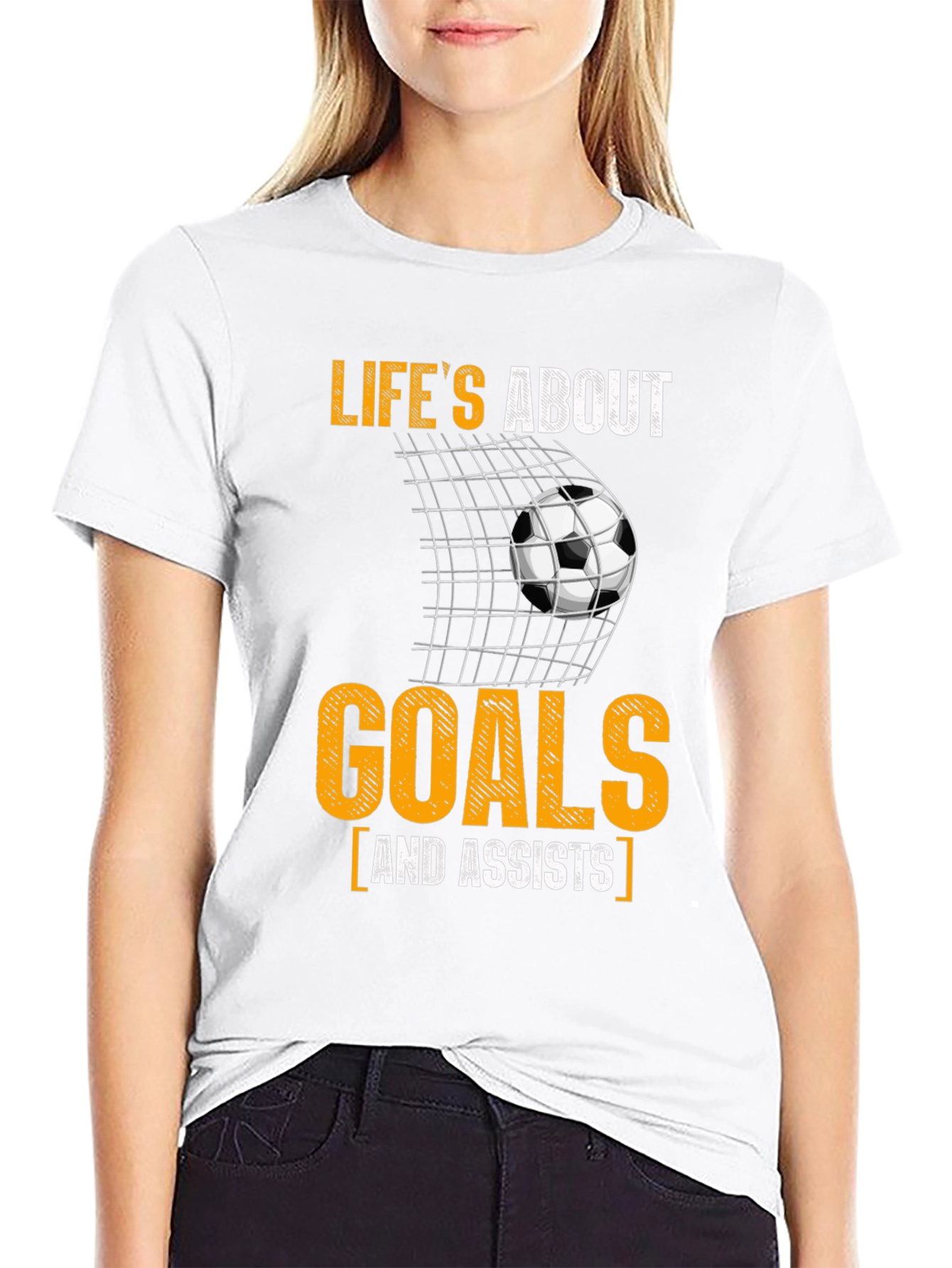 Lifes About Goals & Assists T-Shirt Soccer Sport