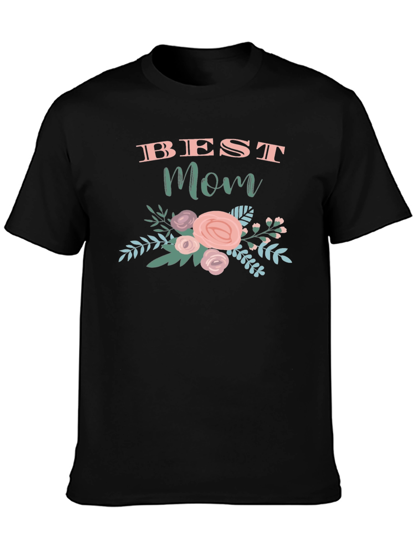 Best Mom Floral Graphic T-Shirt - Perfect Gift