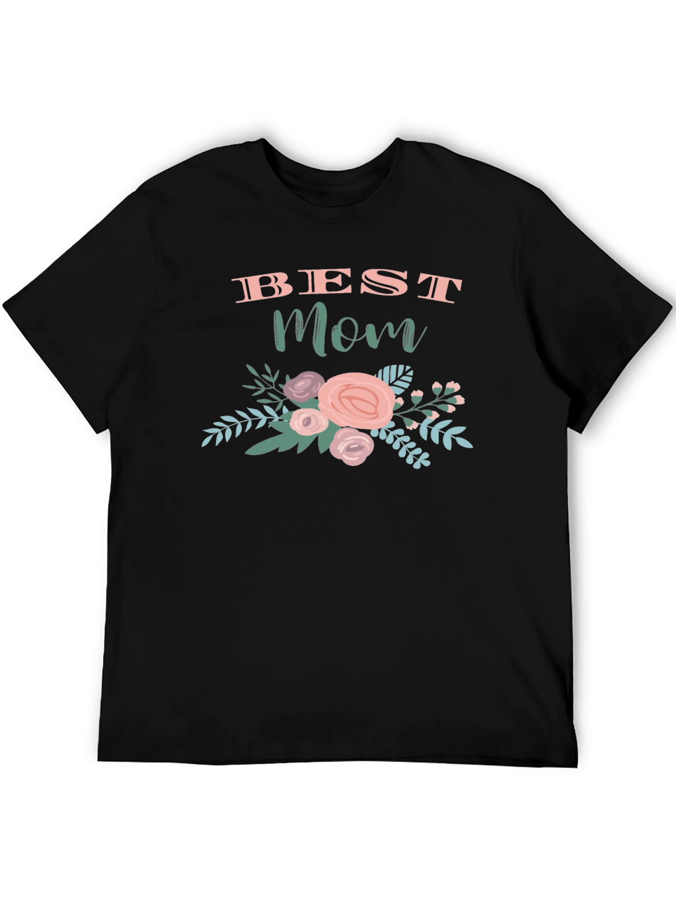 Best Mom Floral Graphic T-Shirt - Perfect Gift