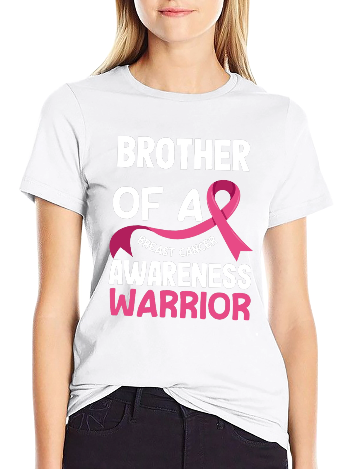 Brother of a Breast Cancer Awareness Warrior T-Shirt