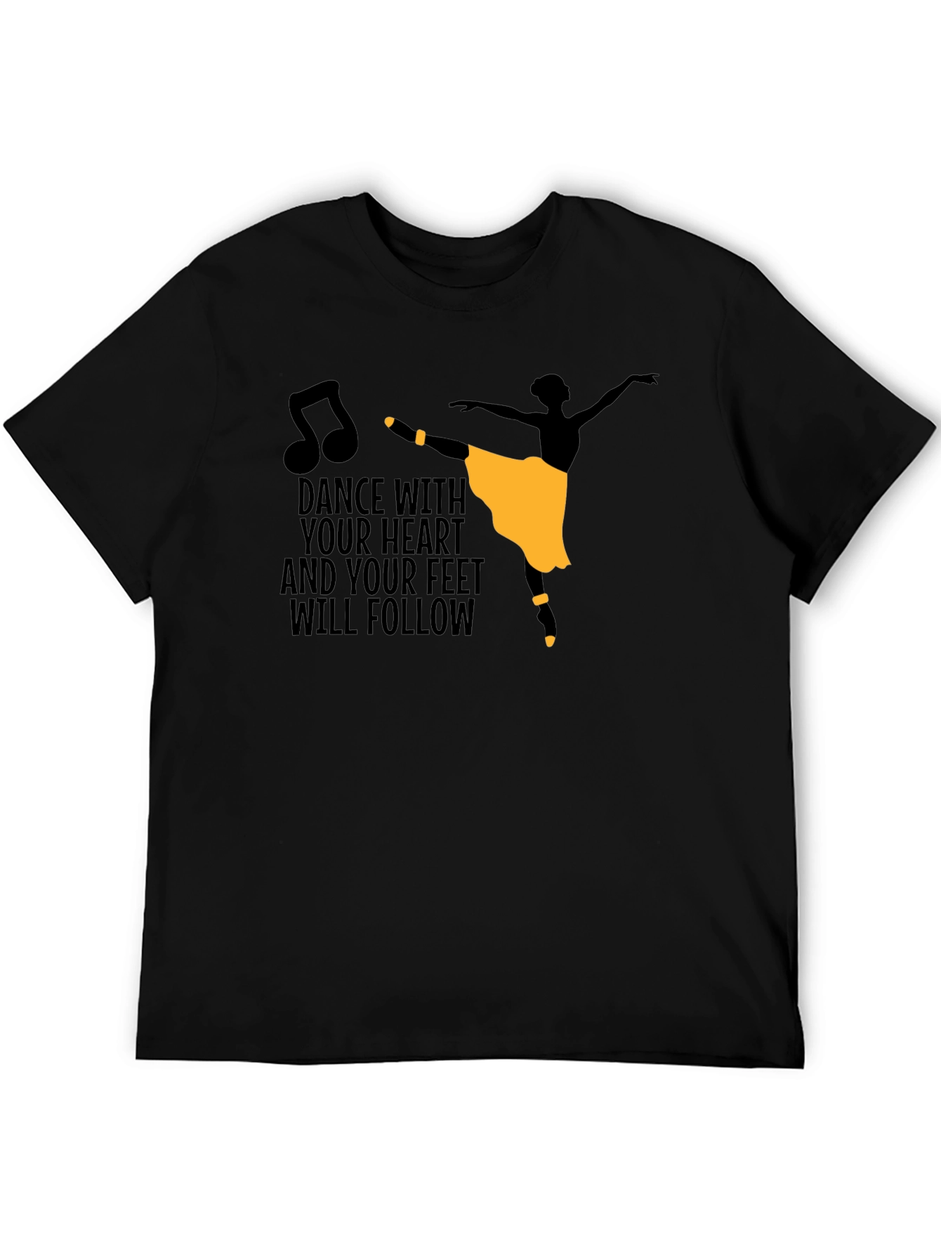 Dance With Heart Tee - Ballerina Graphic Shirt