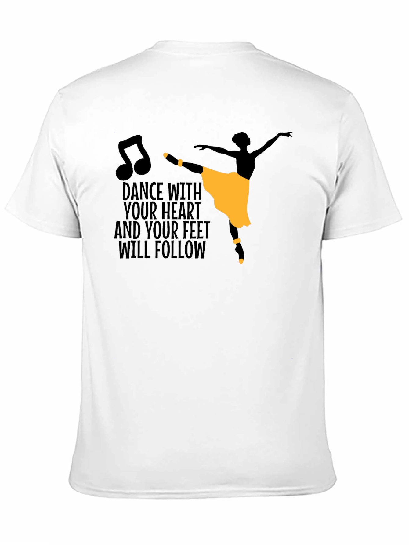 Dance With Heart Tee - Ballerina Graphic Shirt