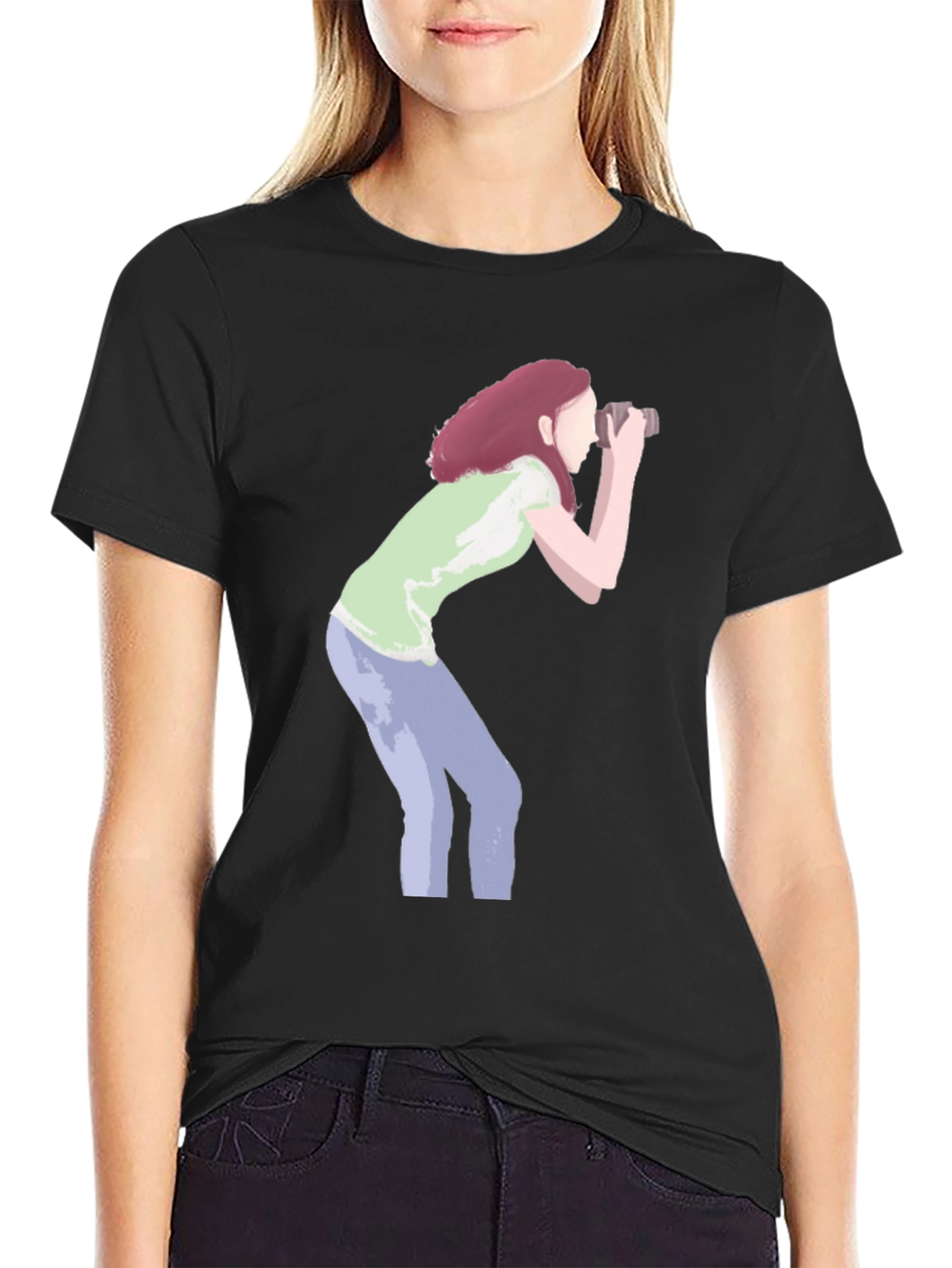 Photographer Graphic Tee - Unisex Black T-Shirt